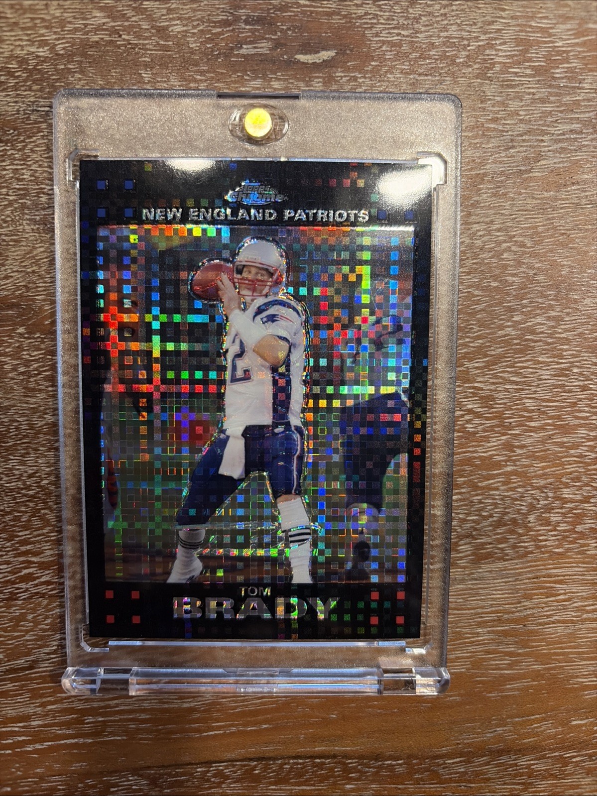 2007 Topps Chrome Tom Brady #TC6 X-Fractor New England Patriots