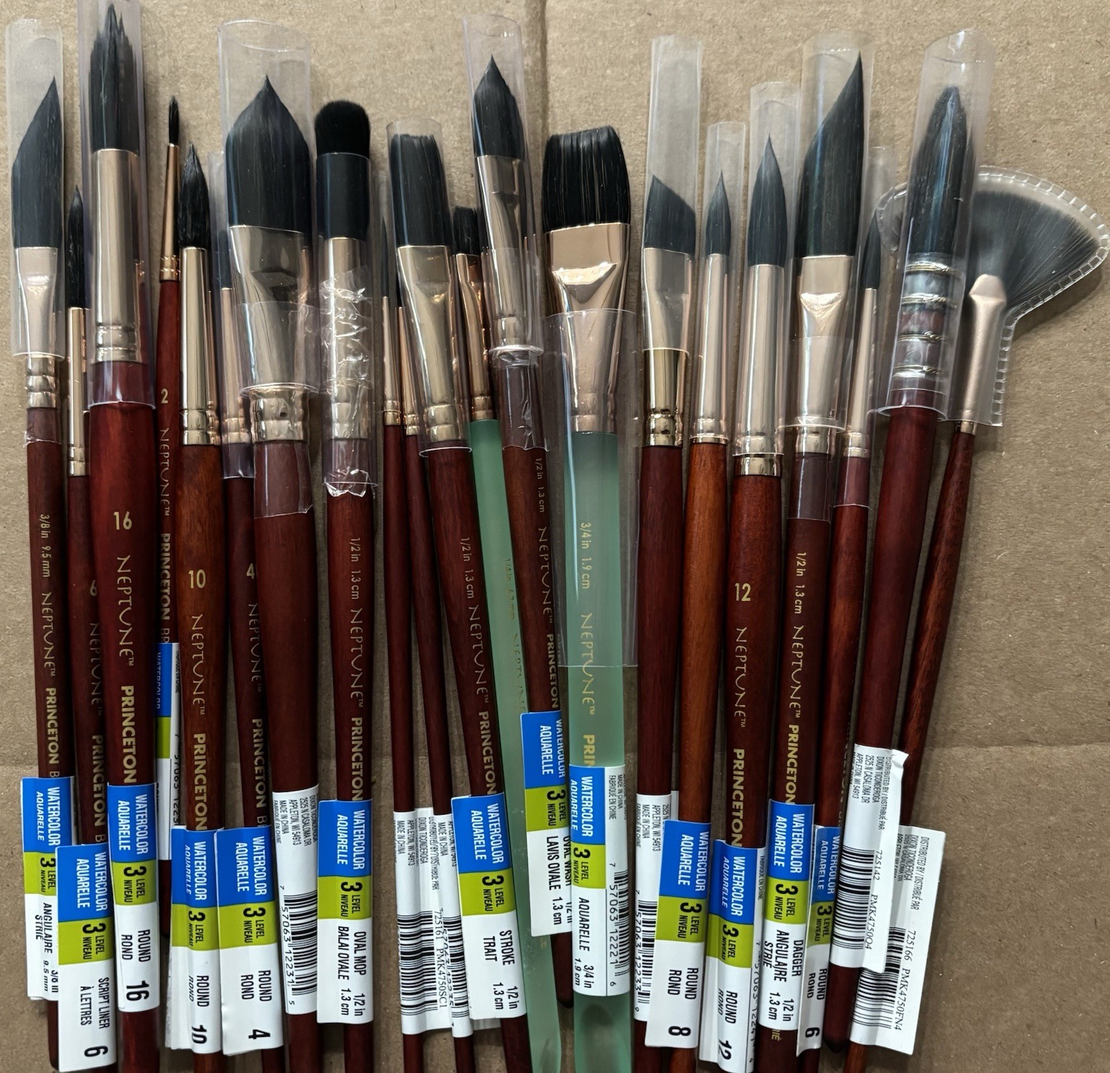 Princeton Neptune 21 Watercolor Art Paint Brushes Gamblin Golden Winsor Brush