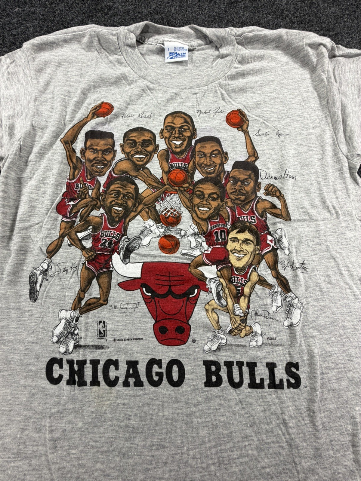 Vintage 1991 Chicago Bulls Illinois Lottery Slam Dunk T Shirt Mens Jordan Pippen Vintage 1991 Chicago Bulls Illinois Lottery Slam Dunk T Shirt Mens Jordan Pippen