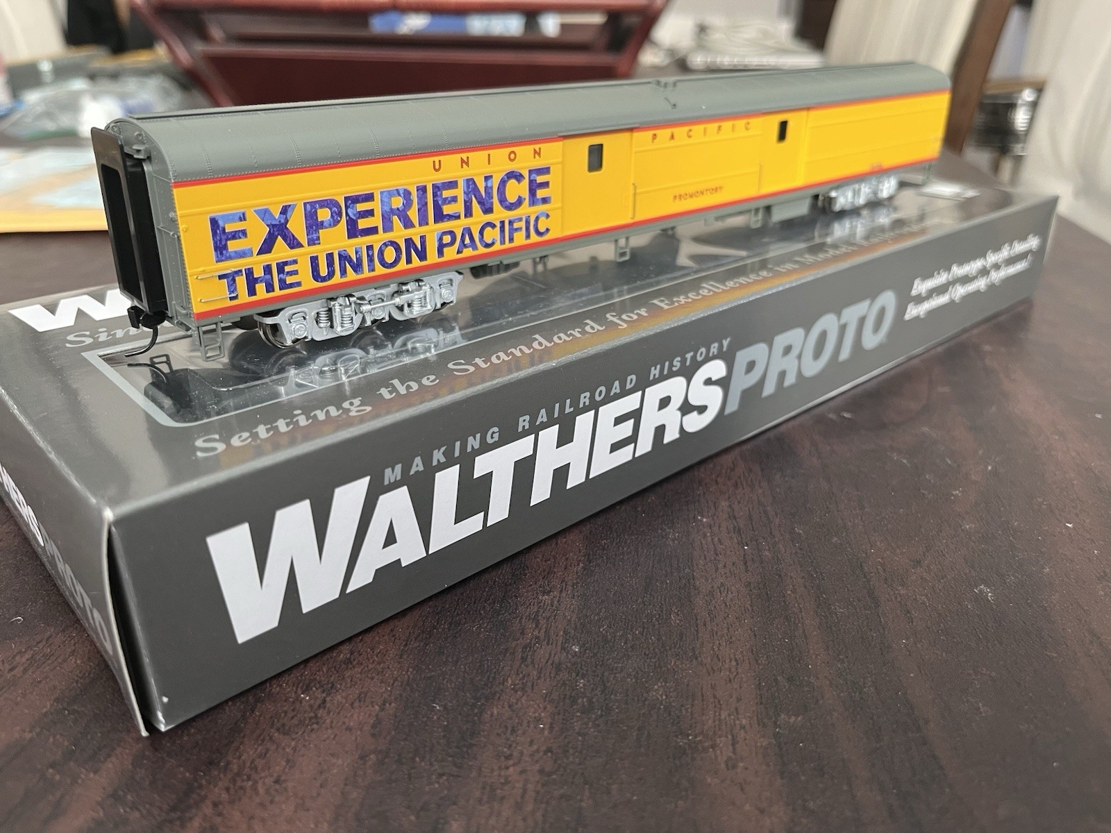 Walthers Experience the Union Pacific Promotory Heritage Passenger Baggage Car Walthers Experience the Union Pacific Promotory Heritage Passenger Baggage Car