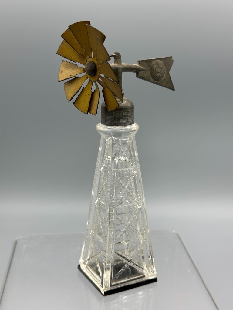 c 1915 WINDMILL Eagle Moon CANDY GUARANTEED Antique GLASS CONTAINER E&A 840 c 1915 WINDMILL Eagle Moon CANDY GUARANTEED Antique GLASS CONTAINER E&A 840