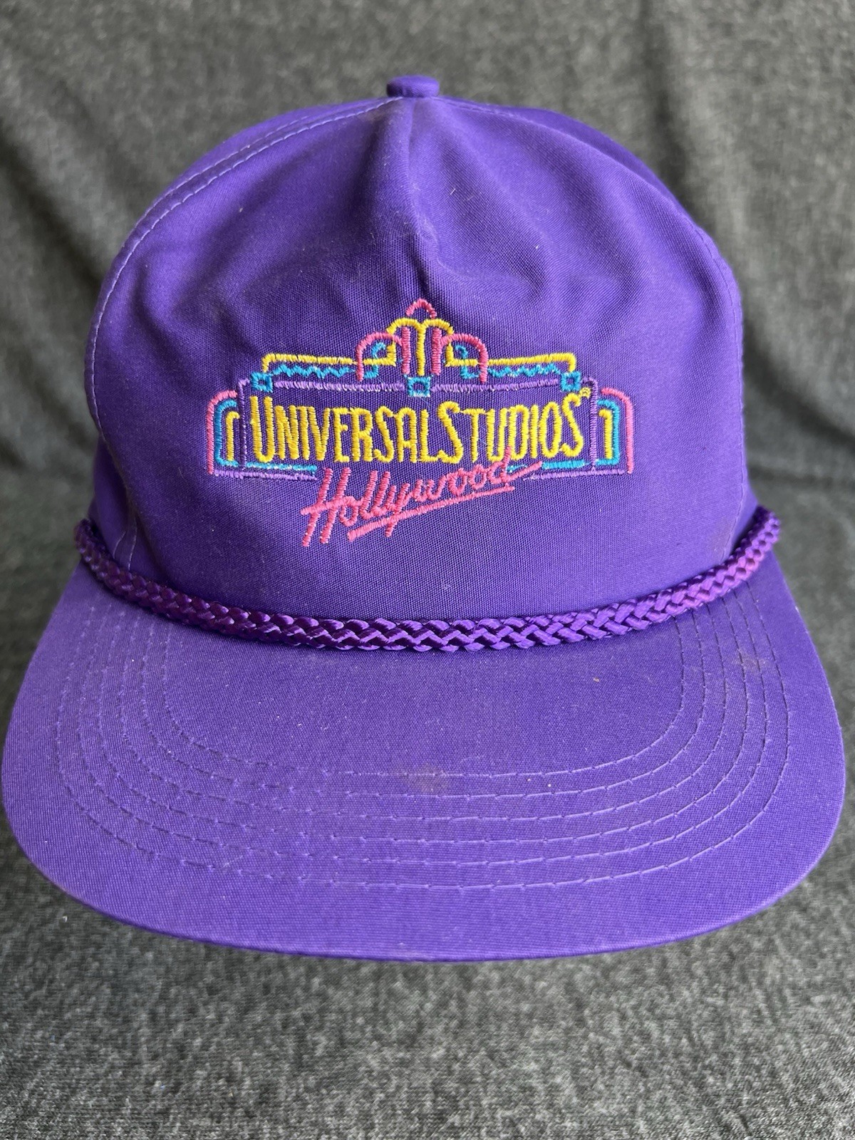 Universal Studios Hollywood Vintage Strapback Trucker Hat Cap Purple Universal Studios Hollywood Vintage Strapback Trucker Hat Cap Purple