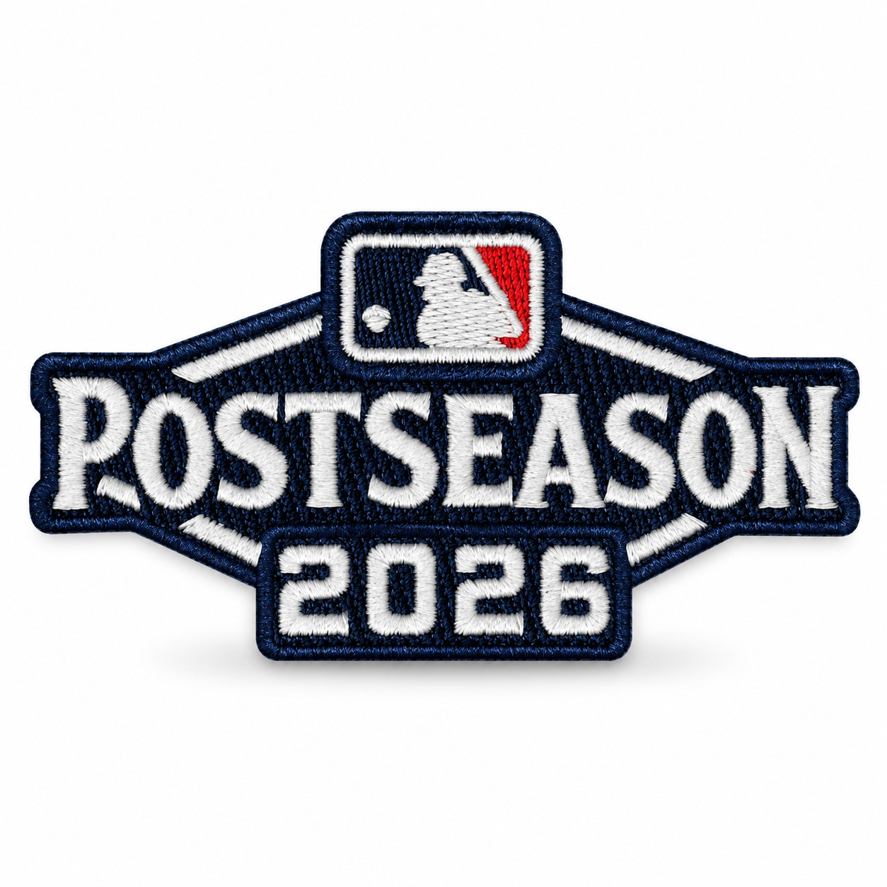 2026 Post Season Patch Larger 4x2 Inch Official MLB Logo For Caps or Jerseys