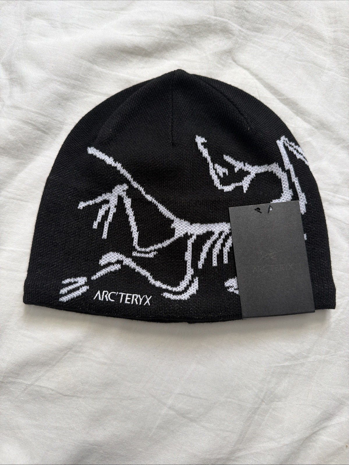 Arc’teryx Bird Head Toque Beanie Orca - Black Wool – Unisex Winter Hat - NWT