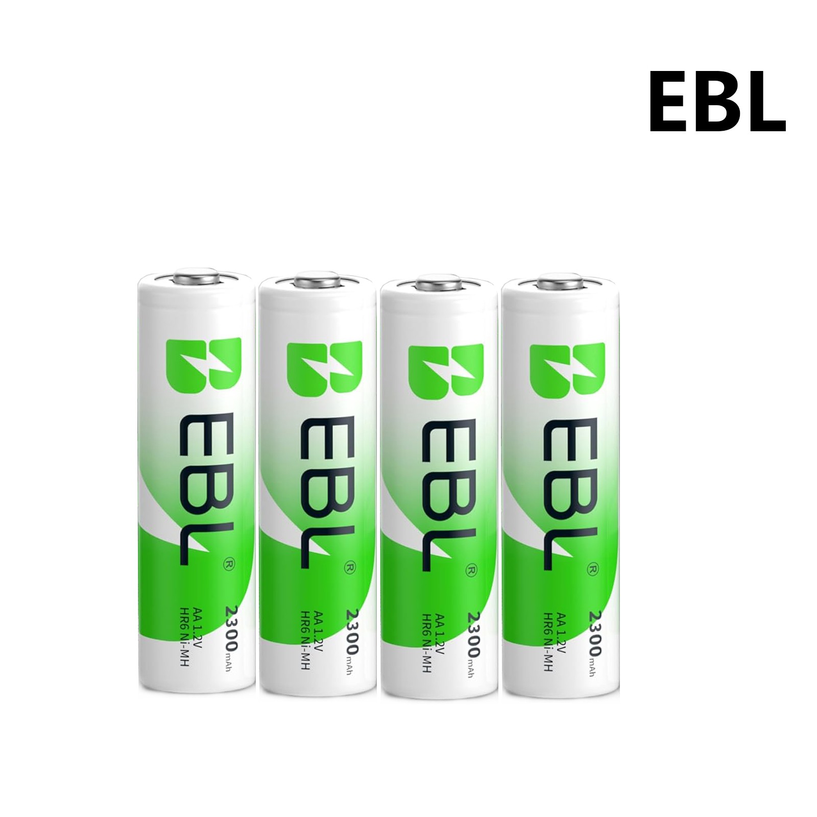 EBL Lot AA AAA Rechargeable Batteries 2800mAh 2300mAh 1100mAh 800mAh NI-MH + Box