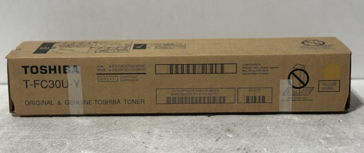 NEW Toshiba Toner (T-FC30U-Y)-Yellow NEW Toshiba Toner (T-FC30U-Y)-Yellow