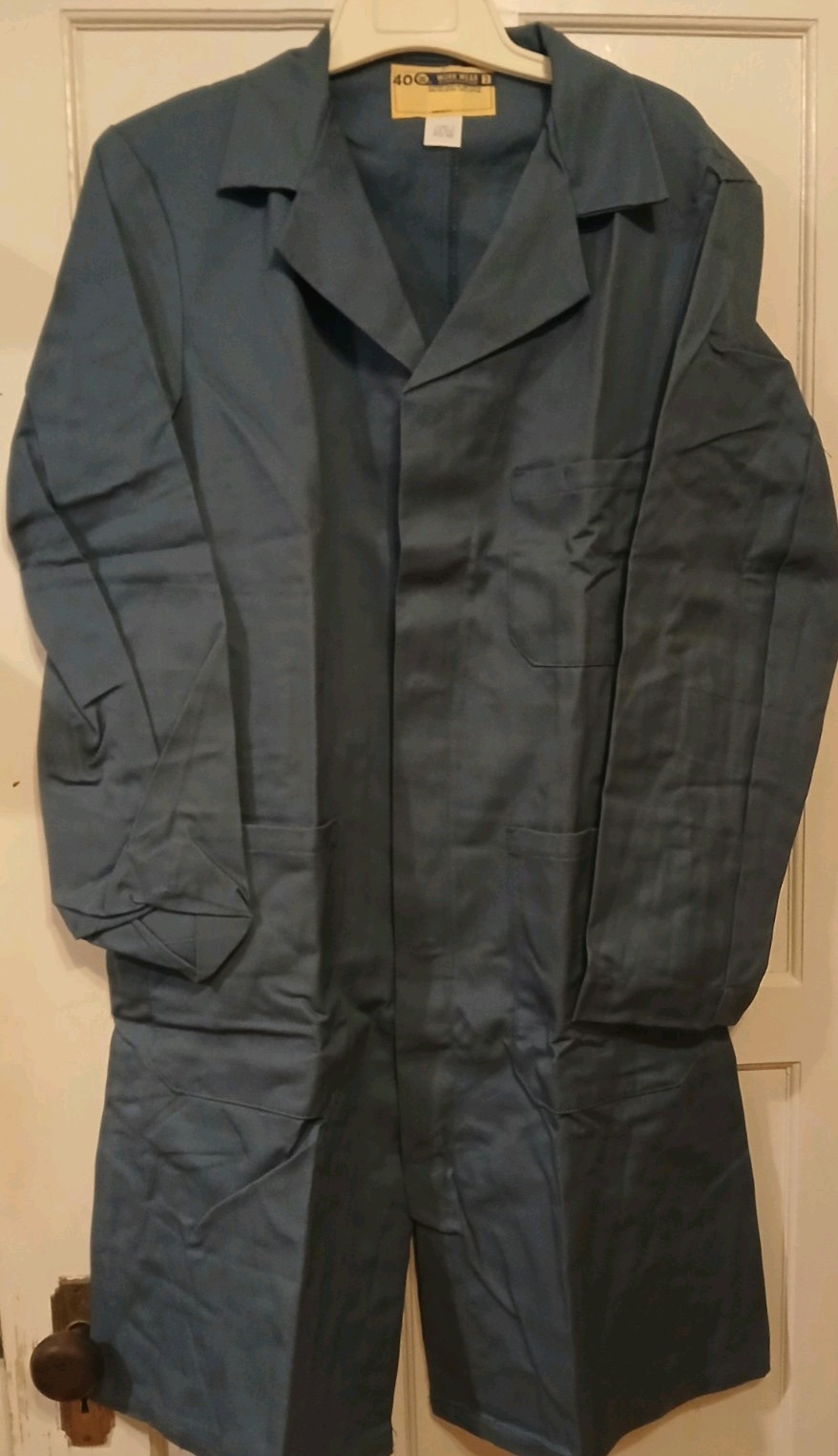 Wholesale Lot of 10 Deadstock Work Wear Corp Dk Blue Shop Coats Men\'s Sz 40 NOS Wholesale Lot of 10 Deadstock Work Wear Corp Dk Blue Shop Coats Men\'s Sz 40 NOS