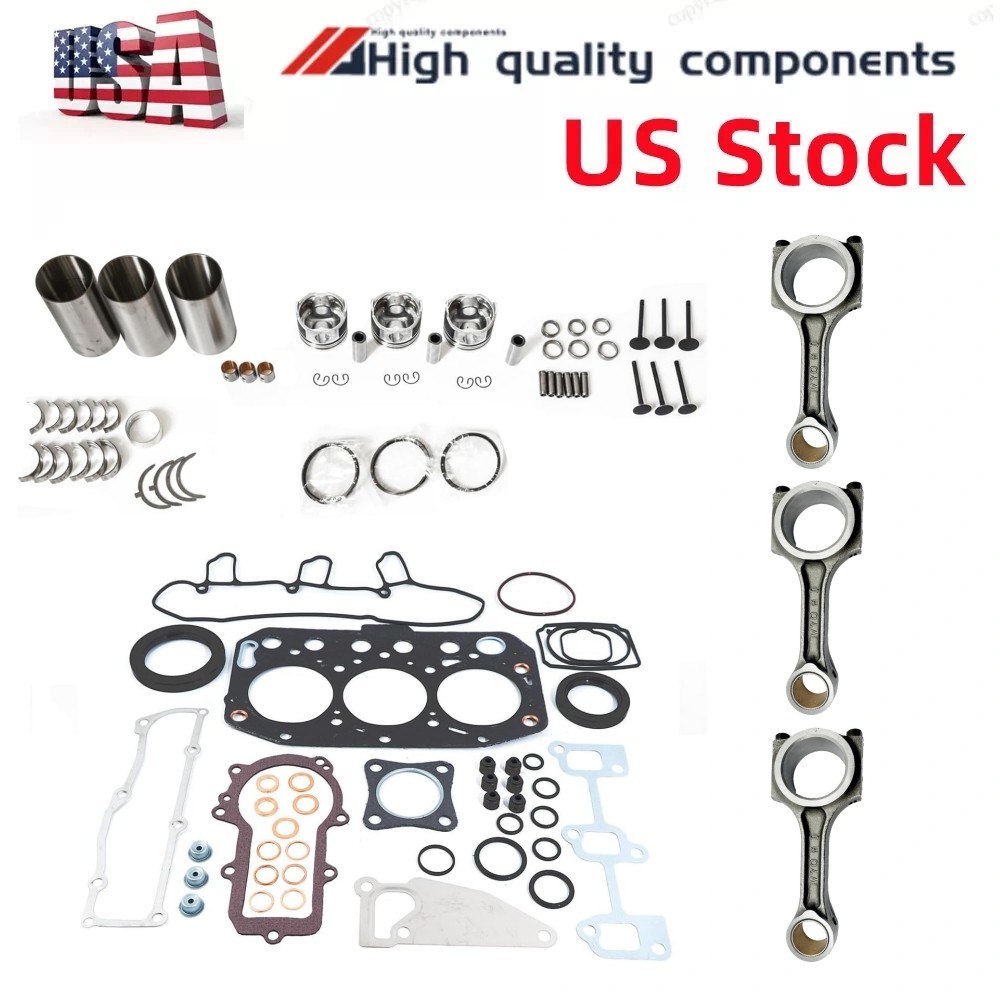 3TNV70-ACB 3TNV70-AMP 3TNV70-ASA Overhaul Rebuild Kit with rod for Yanmar Engine