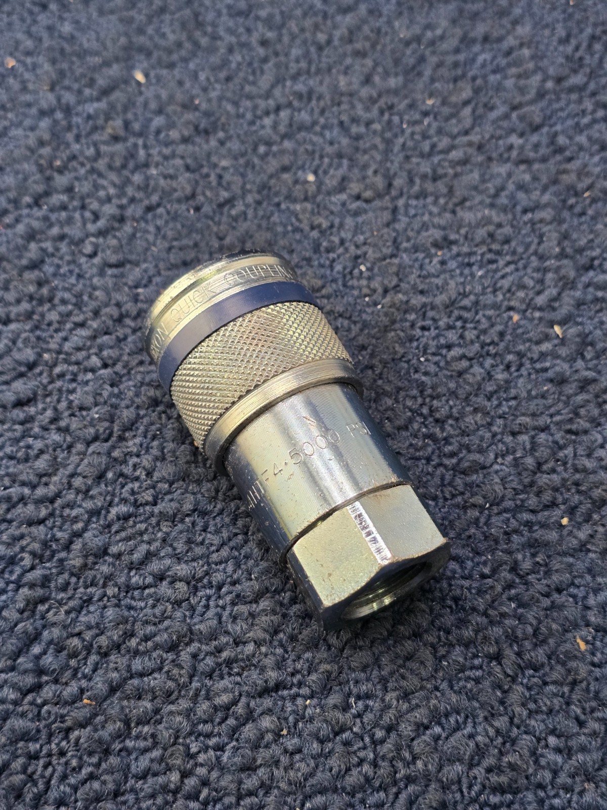 (QTY 2) DIXON 4HTF4 5000-PSI Flush Hydraulic Quick Connect NPTF Coupler