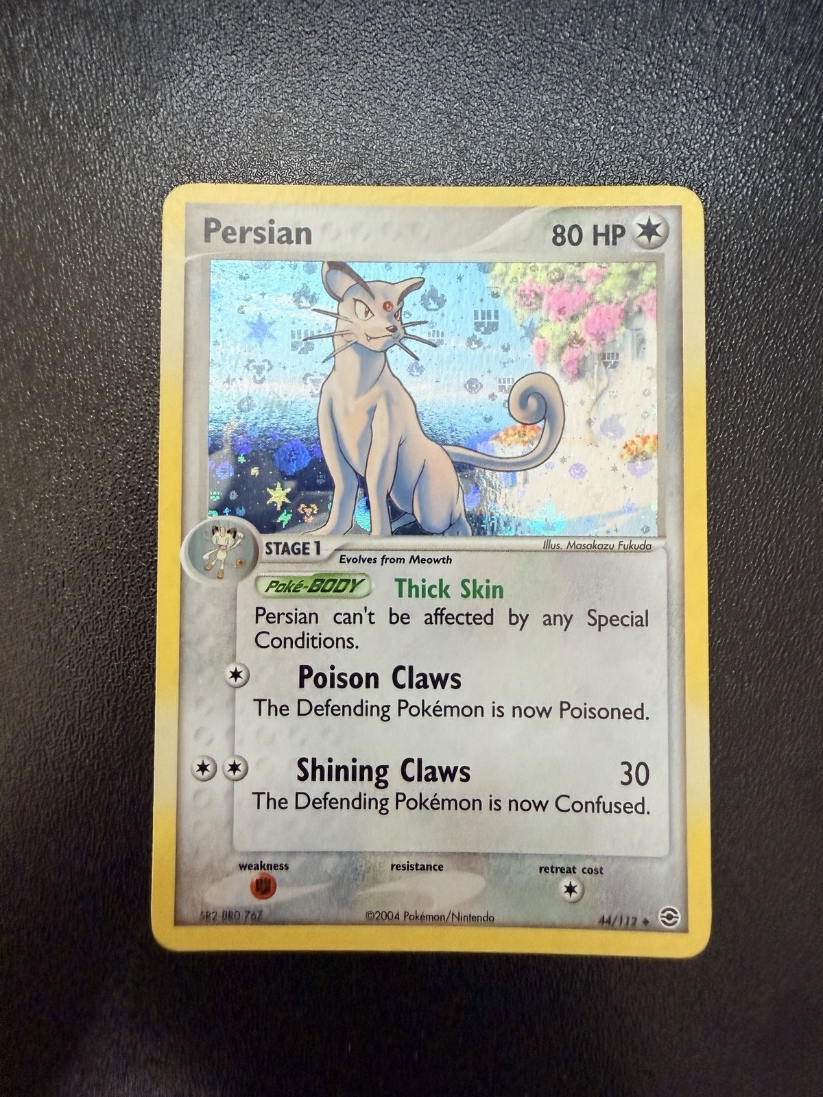 2004 POKEMON EX FIRE RED & LEAF GREEN #44 PERSIAN-REVERSE FOIL
