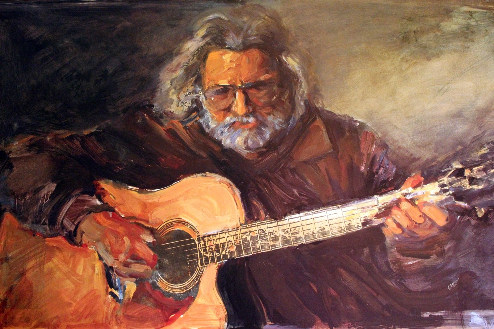Jerry Garcia Limited Edition DiVincenzo 1996 Hand Signed Numbered Tier Print #80