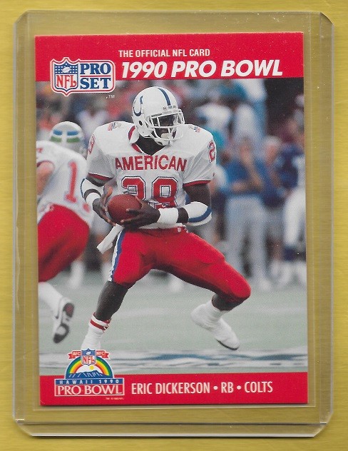 1990 Pro Set Eric Dickerson #338 error SP Variation Colts Pro Bowl 1990 Pro Set Eric Dickerson #338 error SP Variation Colts Pro Bowl