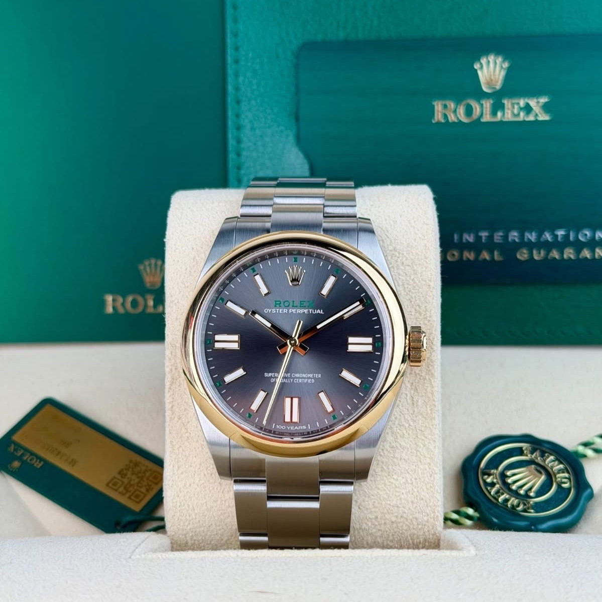 SEPT 2026 UNWORN Rolex Oyster Perpetual 134303 100 Year Anniversary 41mm Watch SEPT 2026 UNWORN Rolex Oyster Perpetual 134303 100 Year Anniversary 41mm Watch