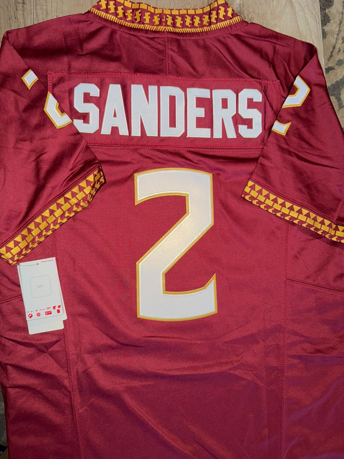BRAND NEW #2 Deion Sanders FLORIDA STATE Red Jersey Size 2XL