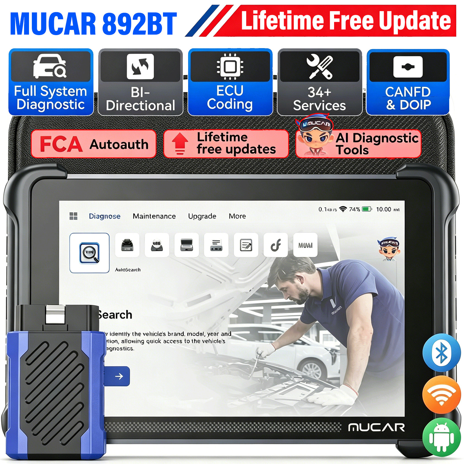 MUCAR 892BT With Lifetime Free Updates