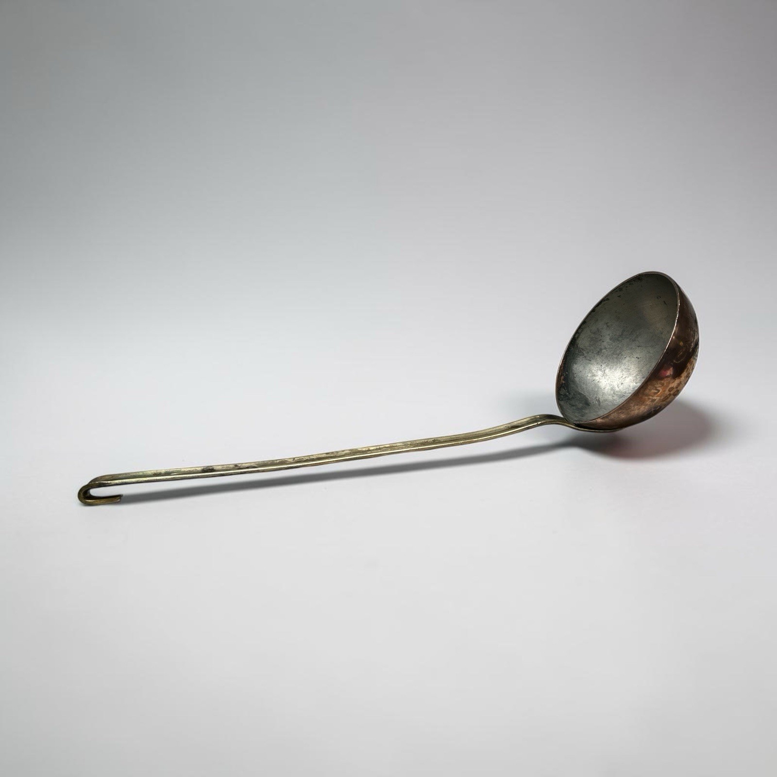 Vintage Primitive Copper Ladle Spoon 14” Hook Handle Vintage Primitive Copper Ladle Spoon 14” Hook Handle