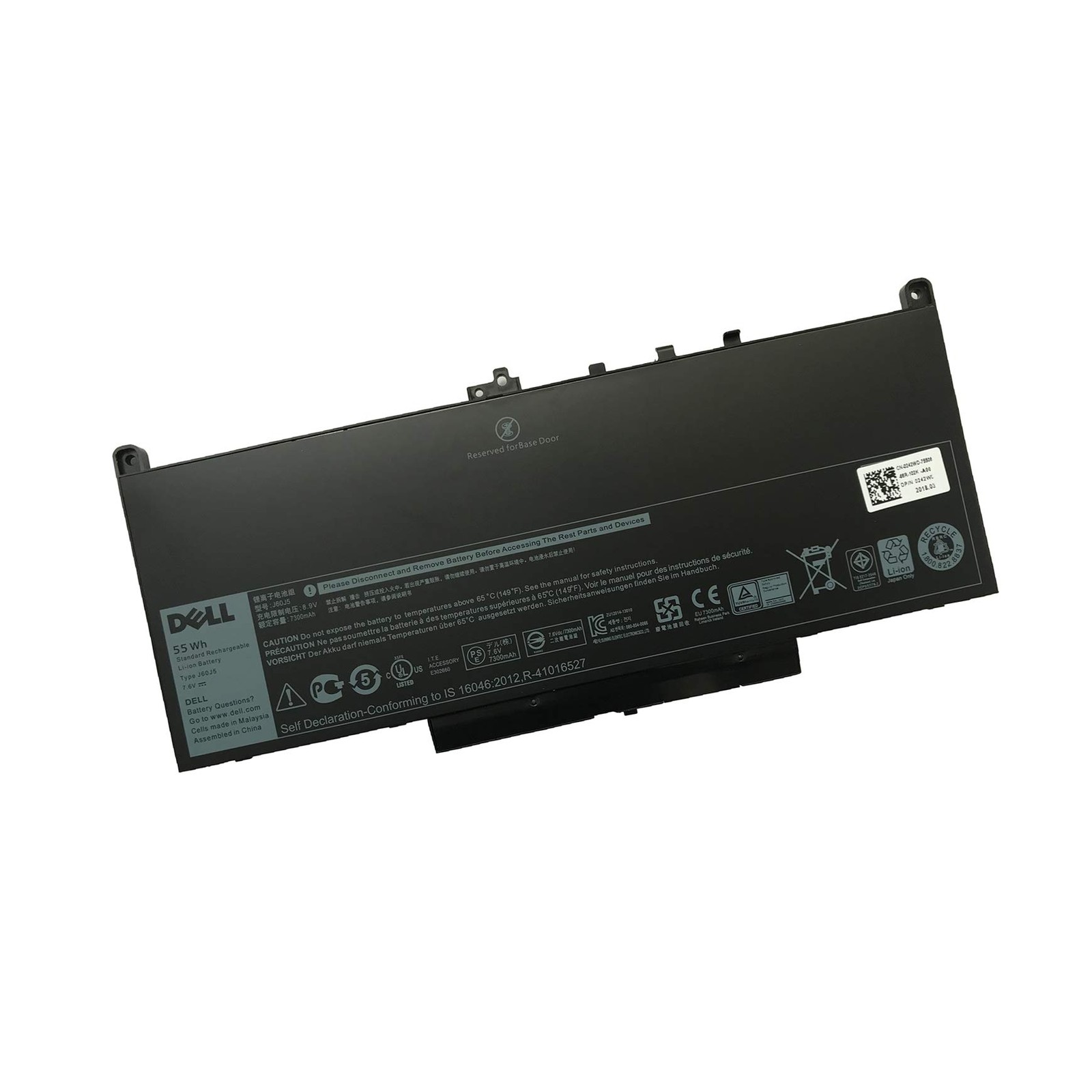 Dentsing J60J5 7.6V 55WH Laptop Battery Replacement for Dell Latitude E7270 E7 Dentsing J60J5 7.6V 55WH Laptop Battery Replacement for Dell Latitude E7270 E7