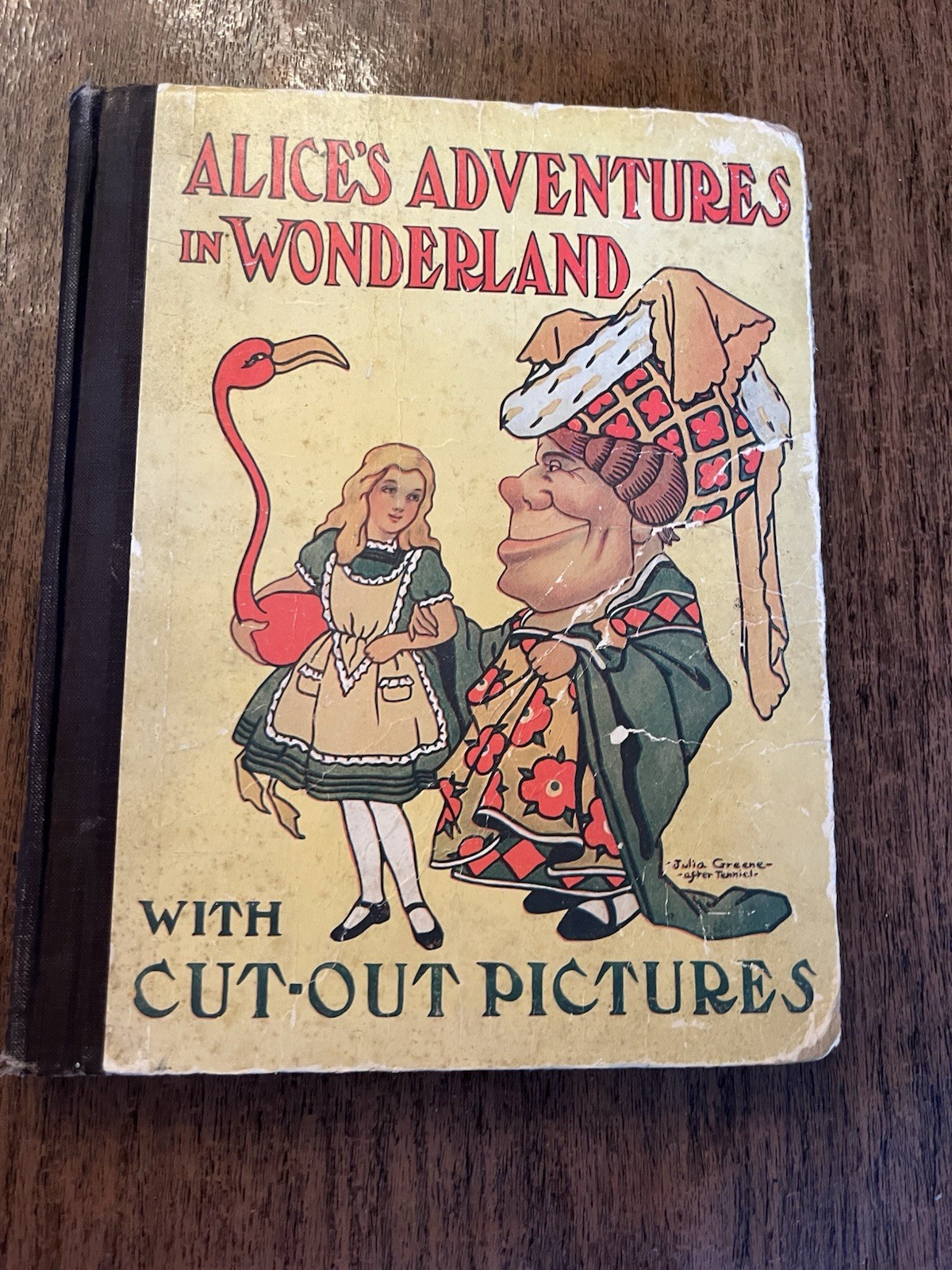Vintage 1917 edition of Alice's Adventures in Wonderland With Cut-Out Pictures Vintage 1917 edition of Alice's Adventures in Wonderland With Cut-Out Pictures