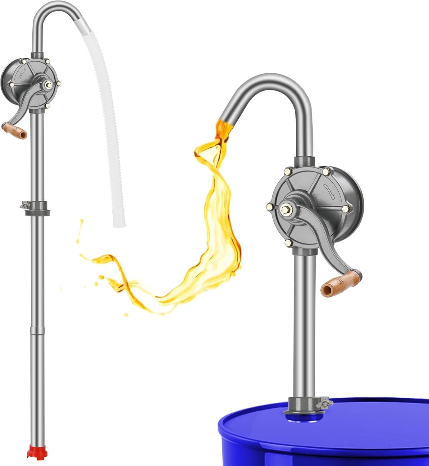 Manual 55 Gallon Drum Pump for Oil, Diesel, Kerosene, Hydraulic Fluid Transfer