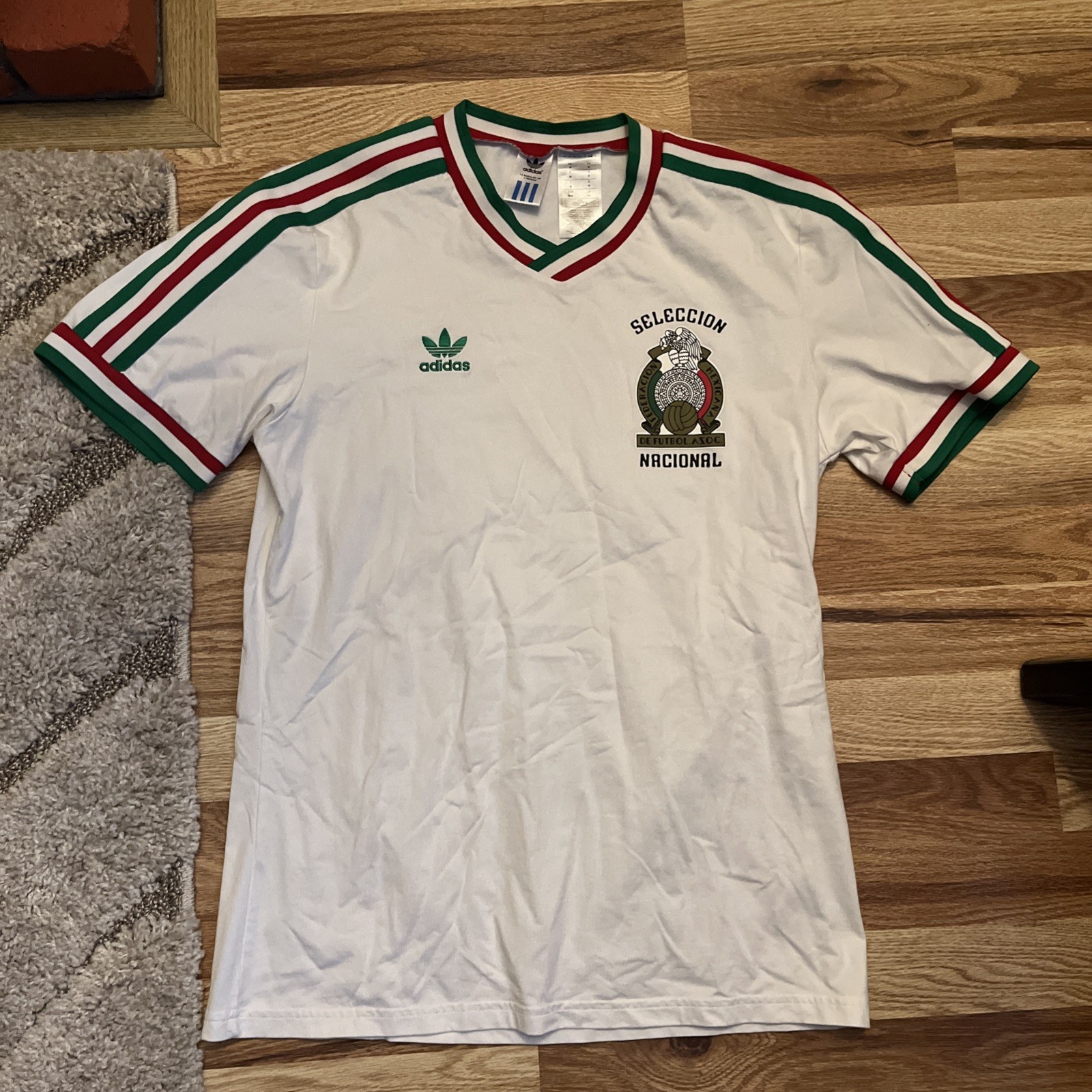 Adidas Retro Mexico Selección Nacional Team Soccer Jersey Football Shirt 1985 M