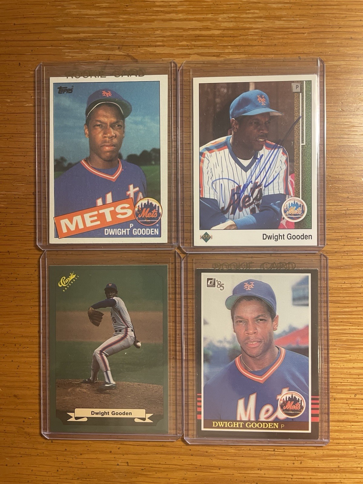 Dwight Gooden Lot (4) w/ Authentic Autograph & (2) 1984 Rookies Donruss & Topps Dwight Gooden Lot (4) w/ Authentic Autograph & (2) 1984 Rookies Donruss & Topps