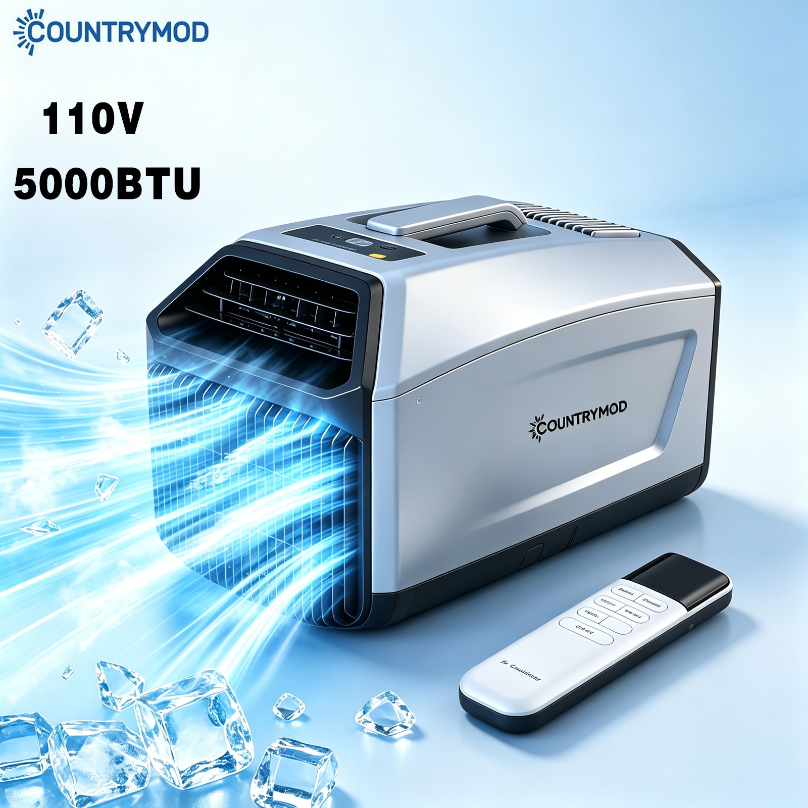 Countrymod 110V Portable Air Conditioner w/Hose for Outdoor/Camping RV 5000BTU