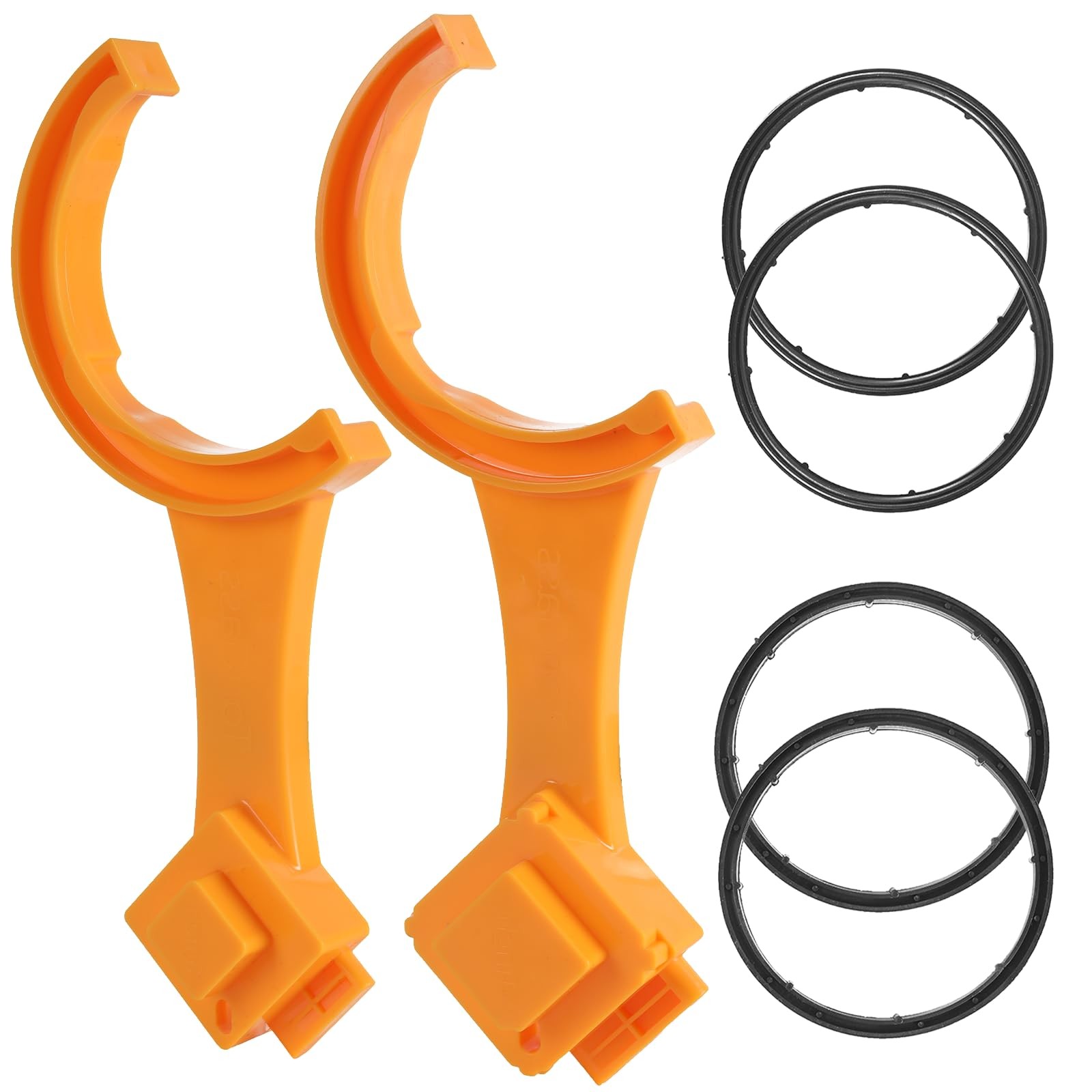 TonGass (2-Pack, Orange Universal Fit RV Sewer Hose 2 Wrench+4 Gasket, TonGass (2-Pack, Orange Universal Fit RV Sewer Hose 2 Wrench+4 Gasket,