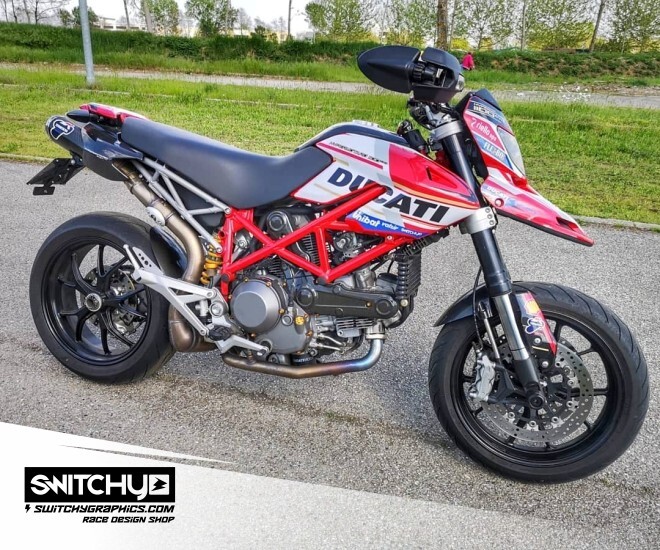 SWITCHY GRAPHICS Ducati HyperMotard 1100 Compatible Graphics Decal Kit