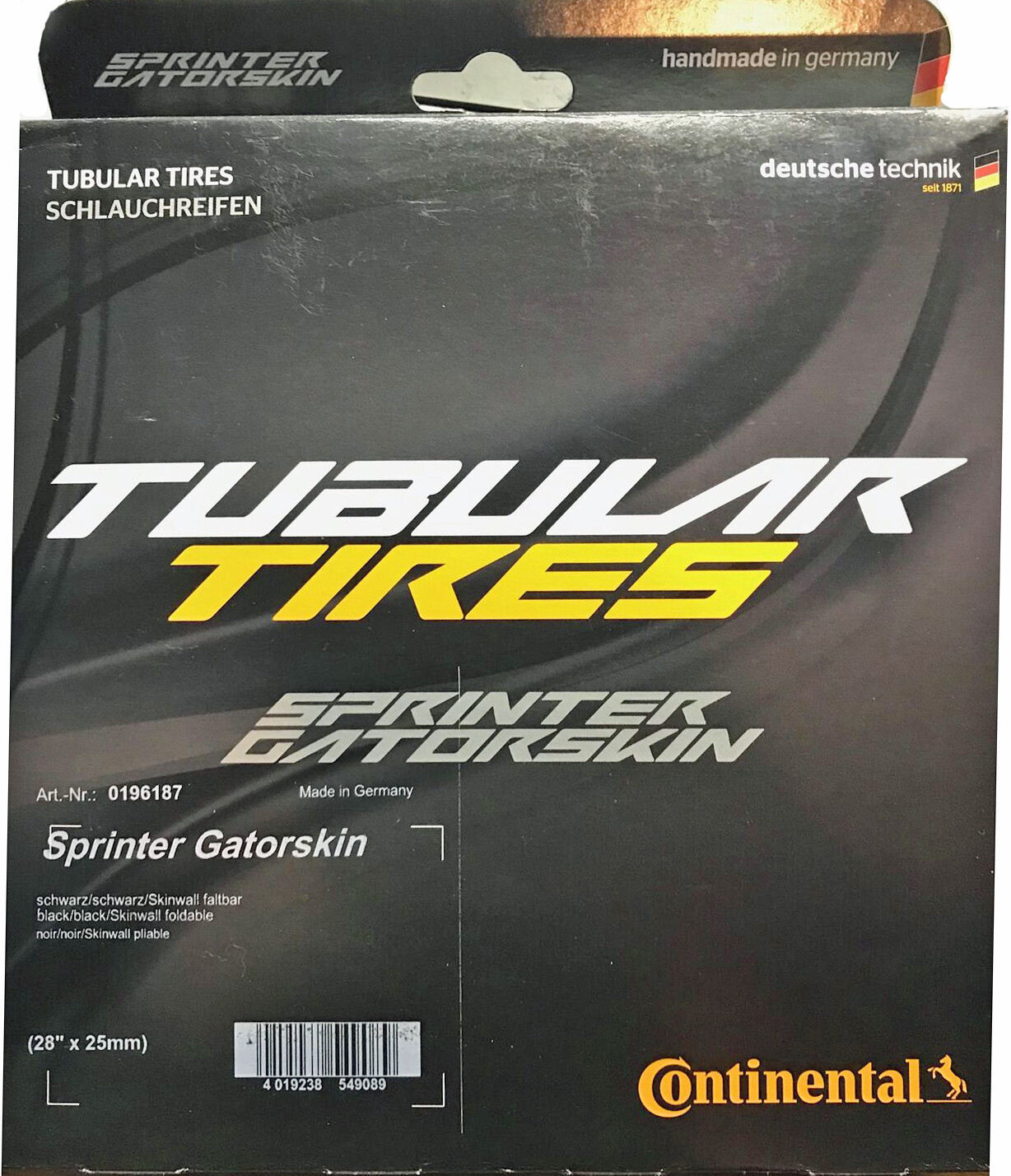 NEW CONTINENTAL SPRINTER GATORSKIN Tubular Tire: 700x25mm (700c/28\