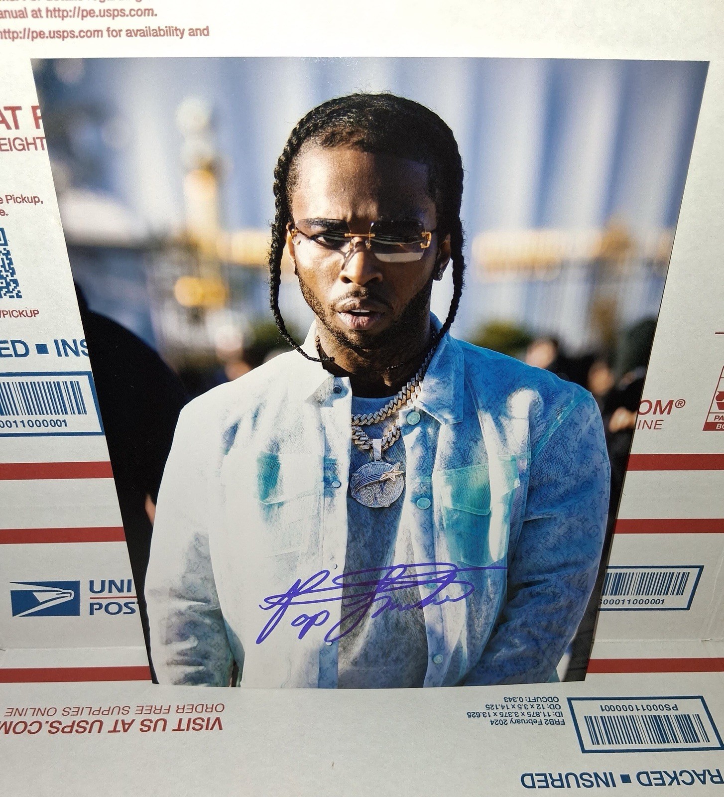 POP SMOKE RAPPER AUTOGRAPH SIGNED 8X10 PHOTO with COA