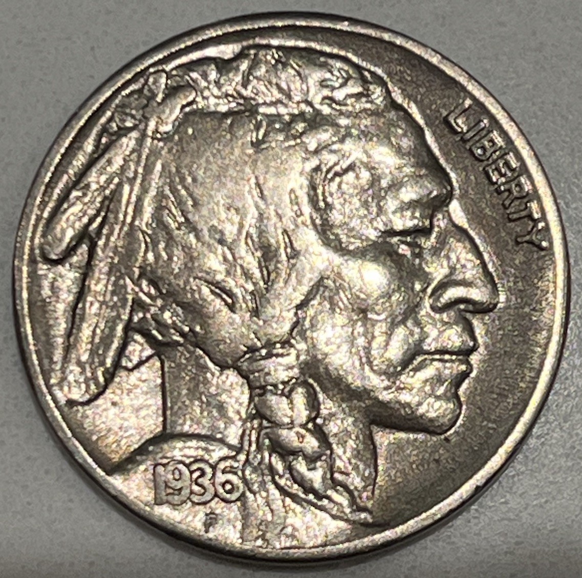 1936-S Buffalo Nickel XF to AU Details - Full Date - 1936-S Buffalo Nickel XF to AU Details - Full Date -