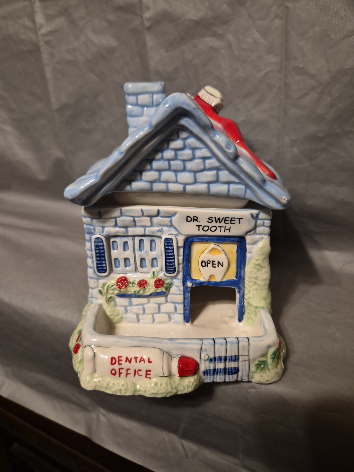 Vintage Lefton People Treaters Ceramic Dr. Sweet Tooth Candy Treat Dispenser Vintage Lefton People Treaters Ceramic Dr. Sweet Tooth Candy Treat Dispenser