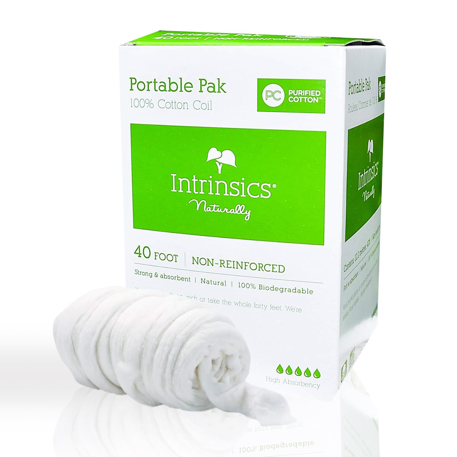 Intrinsics Portable 100% Cotton Coil (40 ft) – Professional, High Absorbency, Intrinsics Portable 100% Cotton Coil (40 ft) – Professional, High Absorbency,