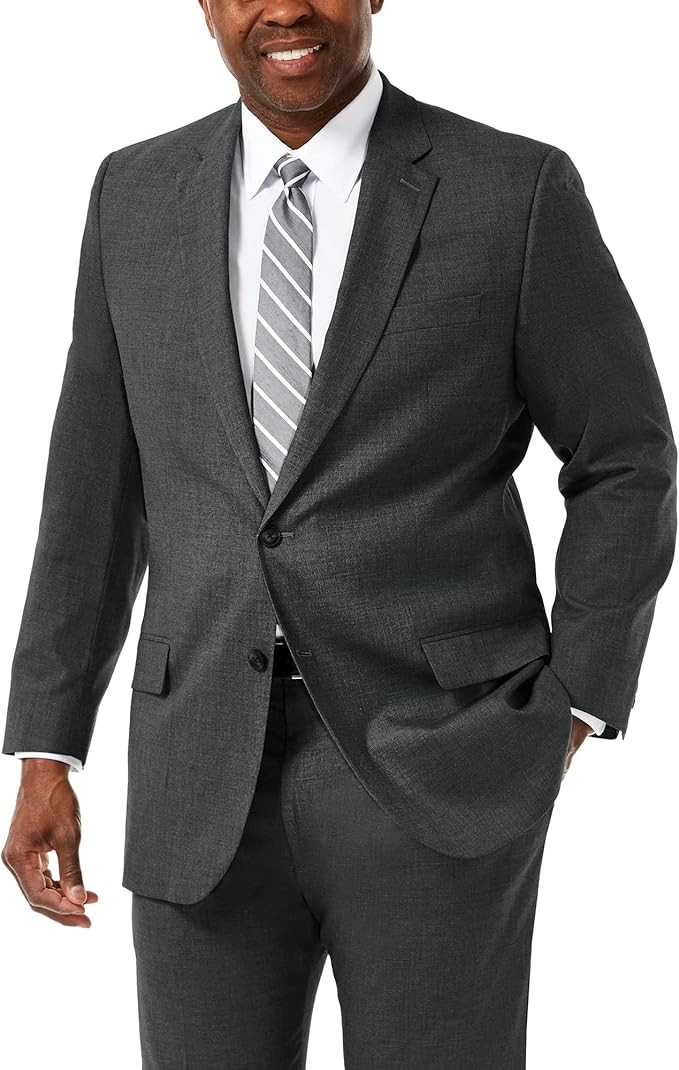 Haggar Men\'s Premium Stretch Classic Fit Big & Tall Suit Separates-Pants & Jacke Haggar Men\'s Premium Stretch Classic Fit Big & Tall Suit Separates-Pants & Jacke