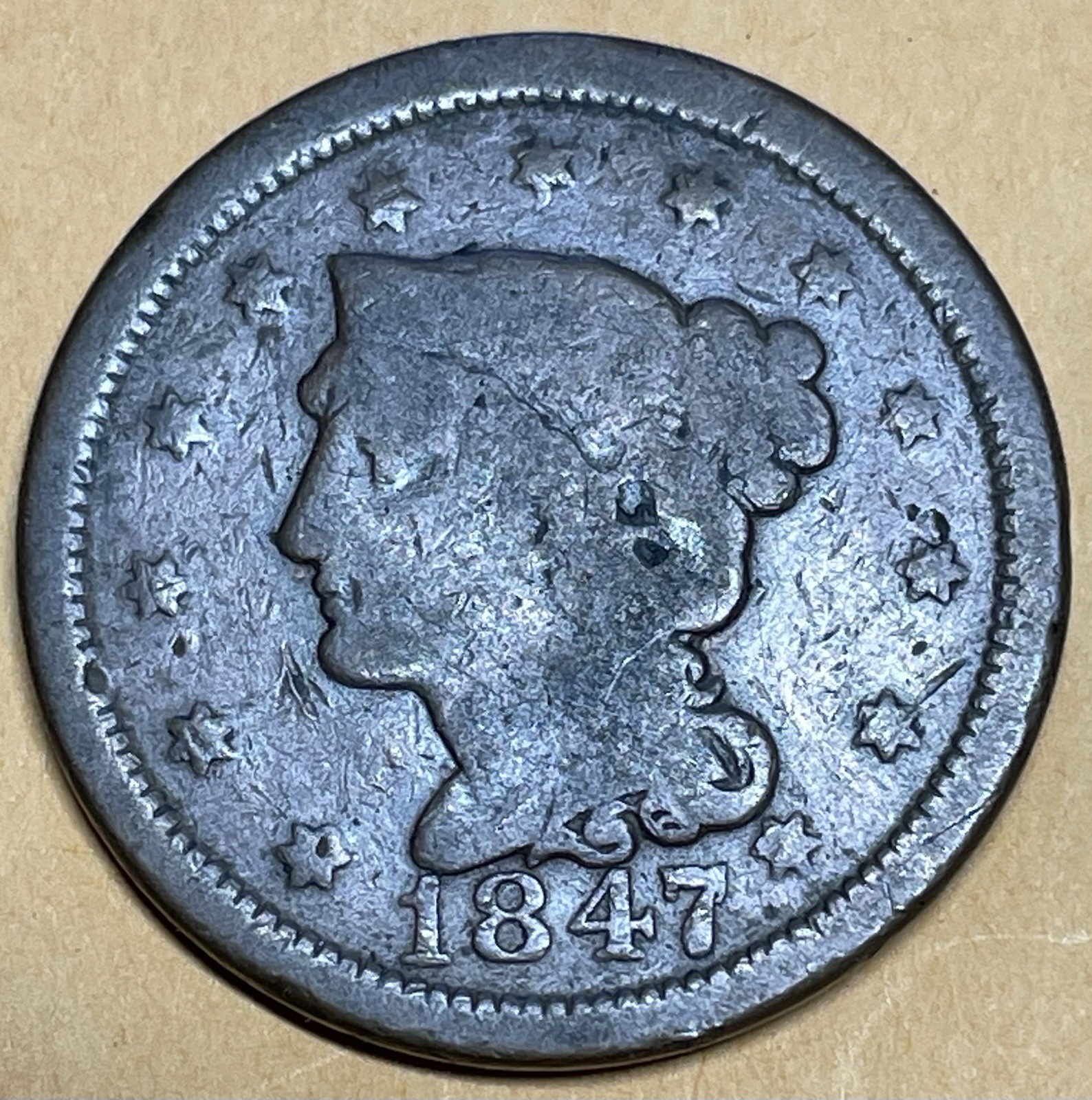 1847 Braided Hair Large Cent Please Check Out Our Other Coins 1847 Braided Hair Large Cent Please Check Out Our Other Coins