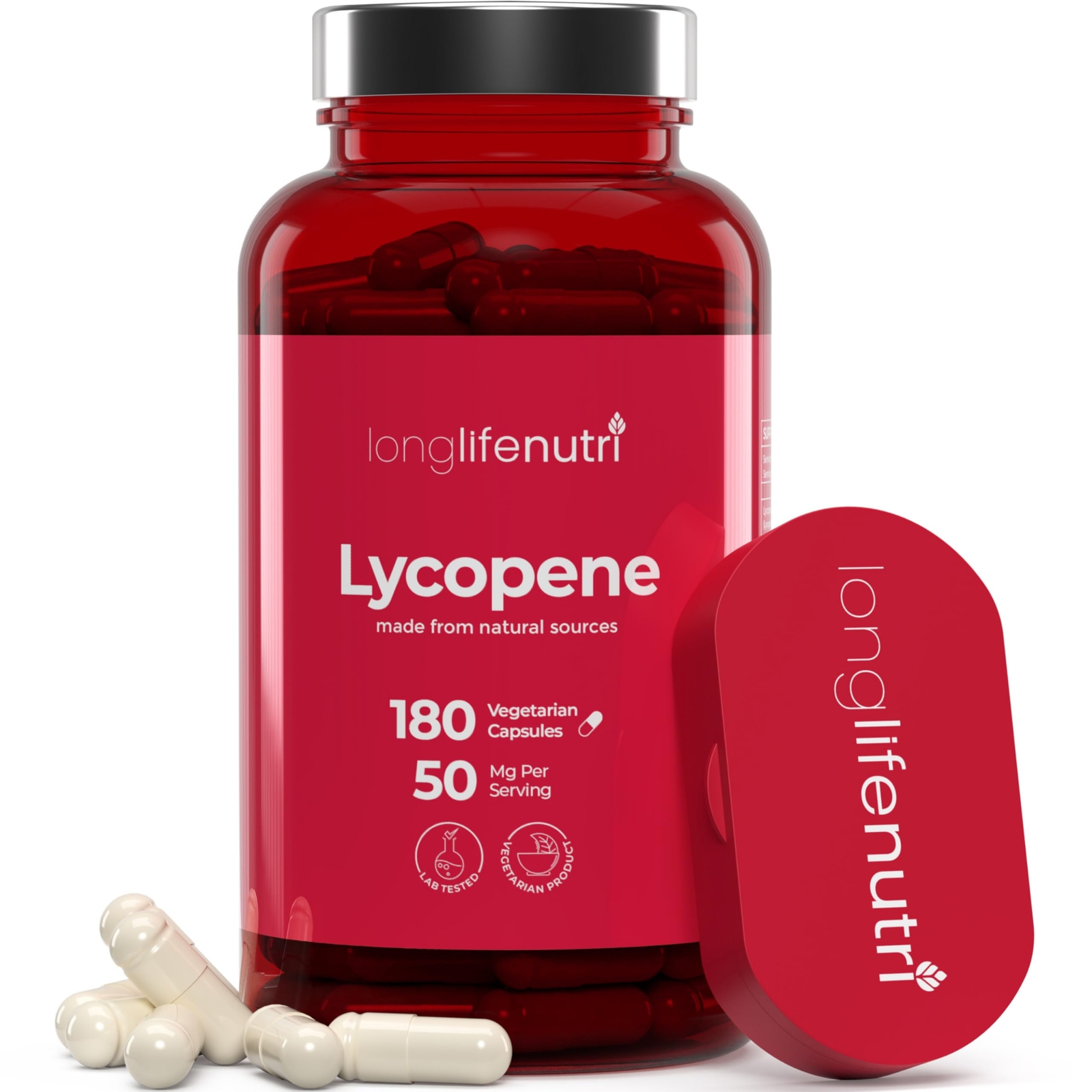 Lycopene 50mg 180 Vegetarian Capsules | Supplement Health | Natural Tomato Ex...