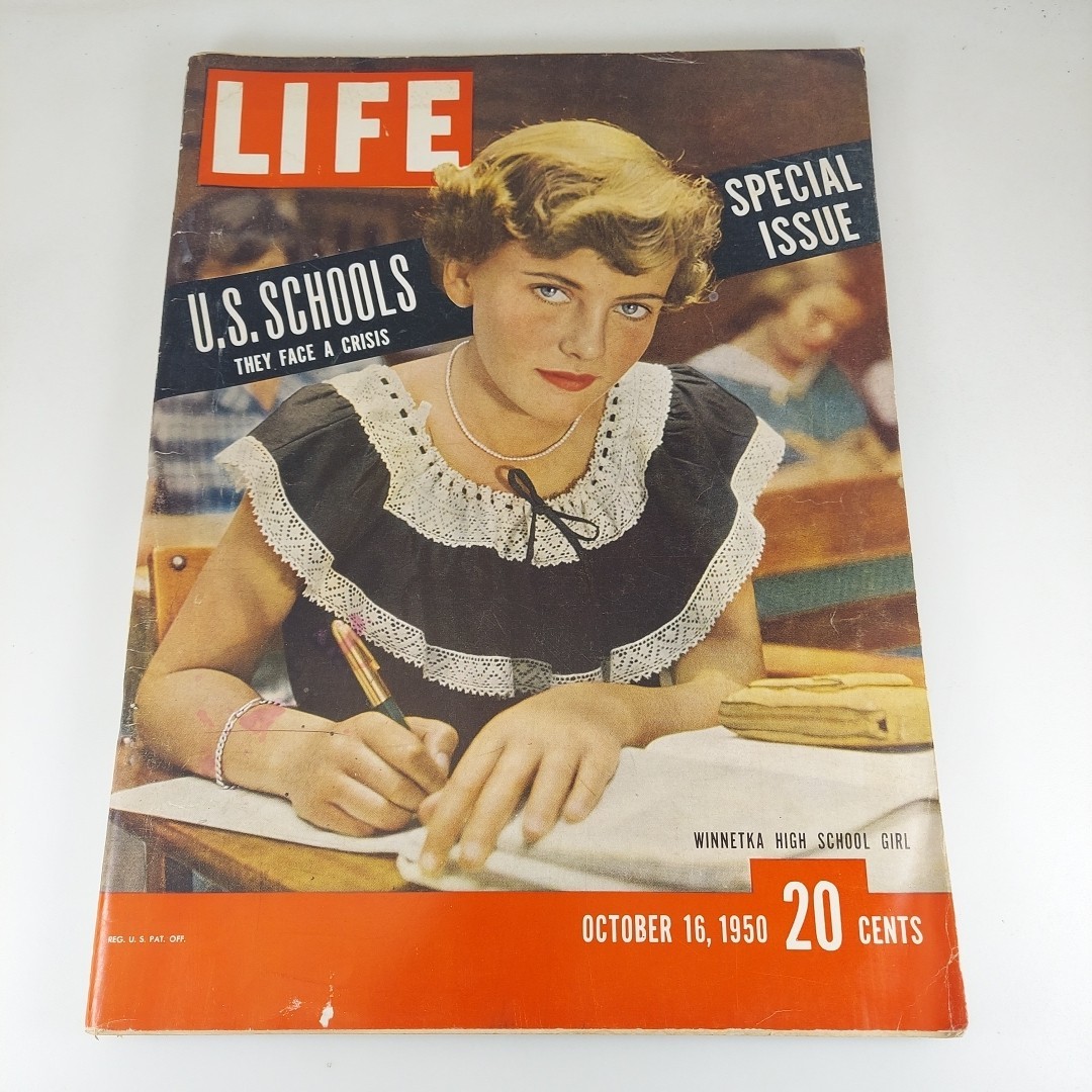 Life Magazine Oct 16, 1950 U.S. Schools They Face A Crisis Special Issue Life Magazine Oct 16, 1950 U.S. Schools They Face A Crisis Special Issue