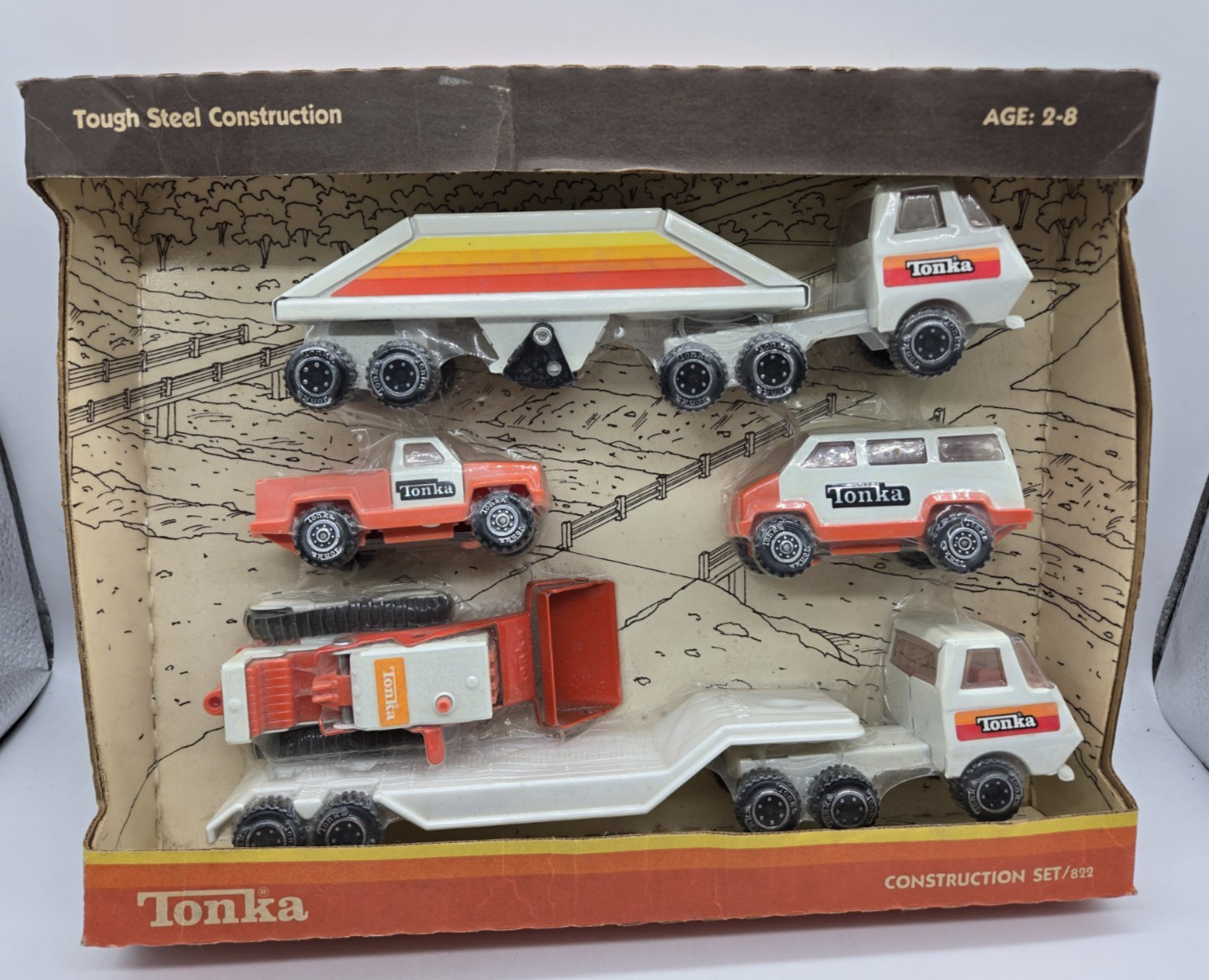 Vintage Tonka Construction Set 822, NEW/SEALED, 1980 Vintage Tonka Construction Set 822, NEW/SEALED, 1980