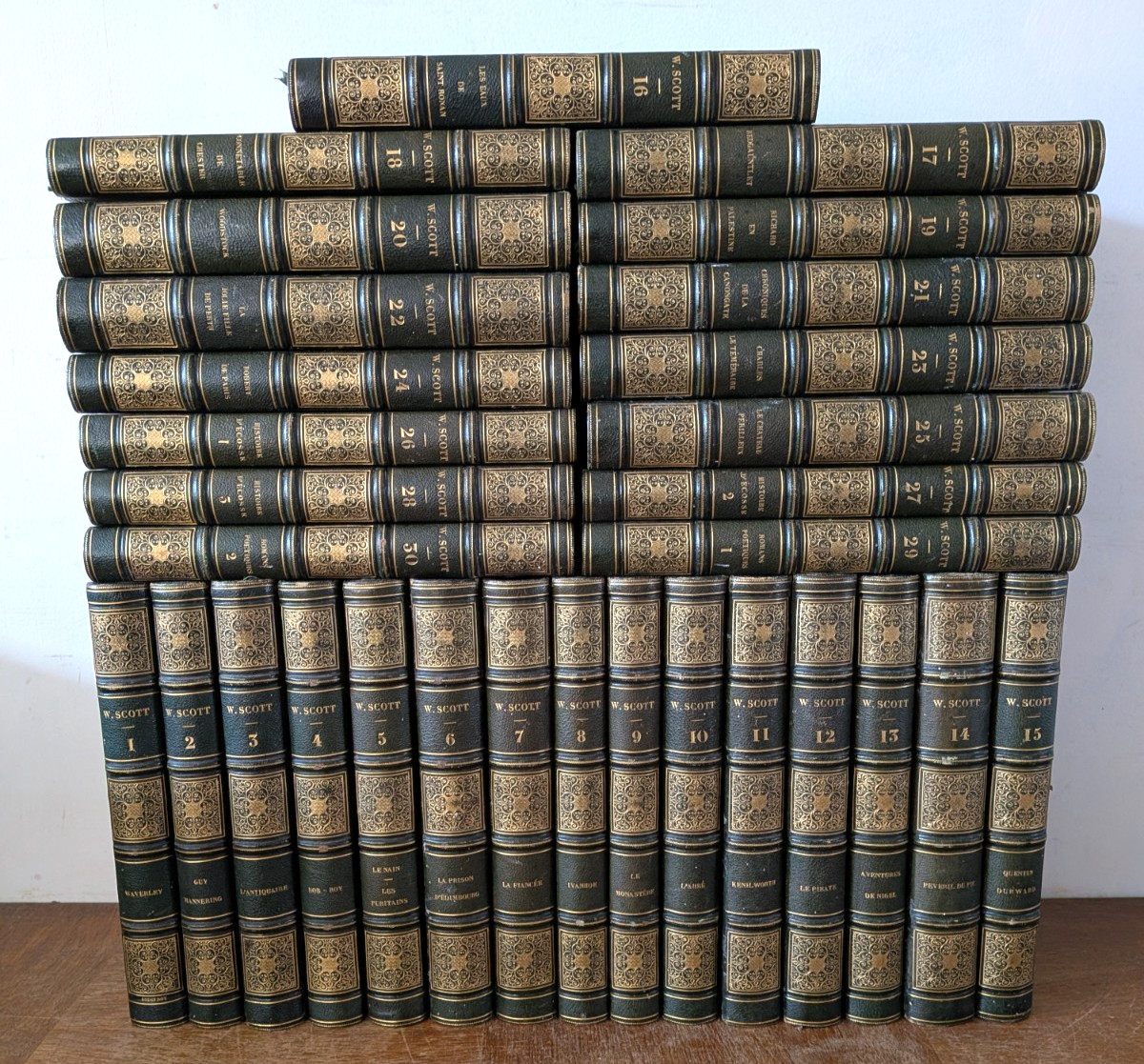antique book-Works of Walter Scott 30/30 - 1843-44