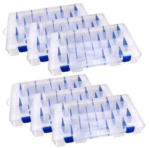 36 Compartments Tuff Tainer Divided Box Anti-Corrosion w/ Plastic Lid 6 Pack 36 Compartments Tuff Tainer Divided Box Anti-Corrosion w/ Plastic Lid 6 Pack