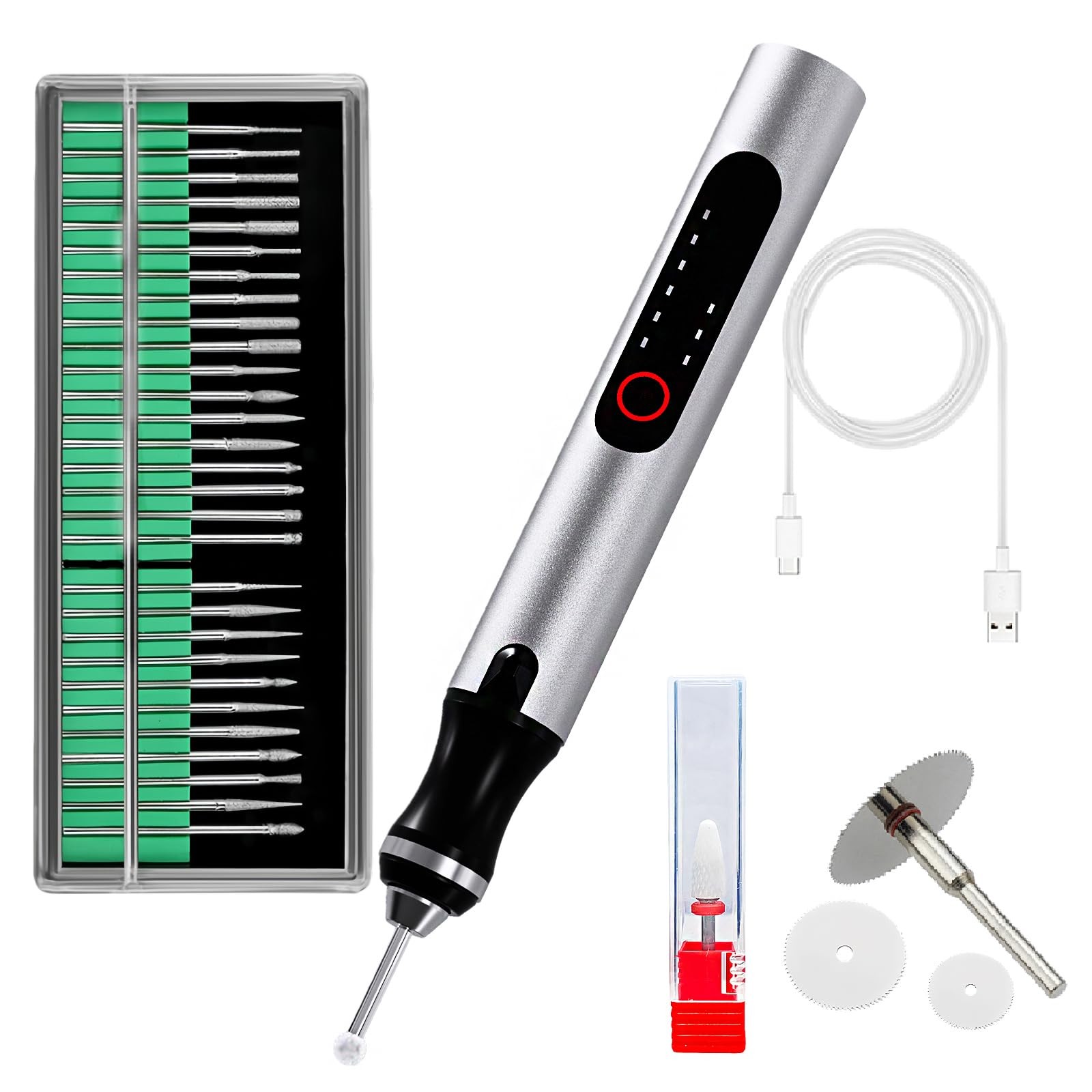 Wireless Engraving Pen Kit  Precision Tool for Artists & DIY | Engrave Jade, ...
