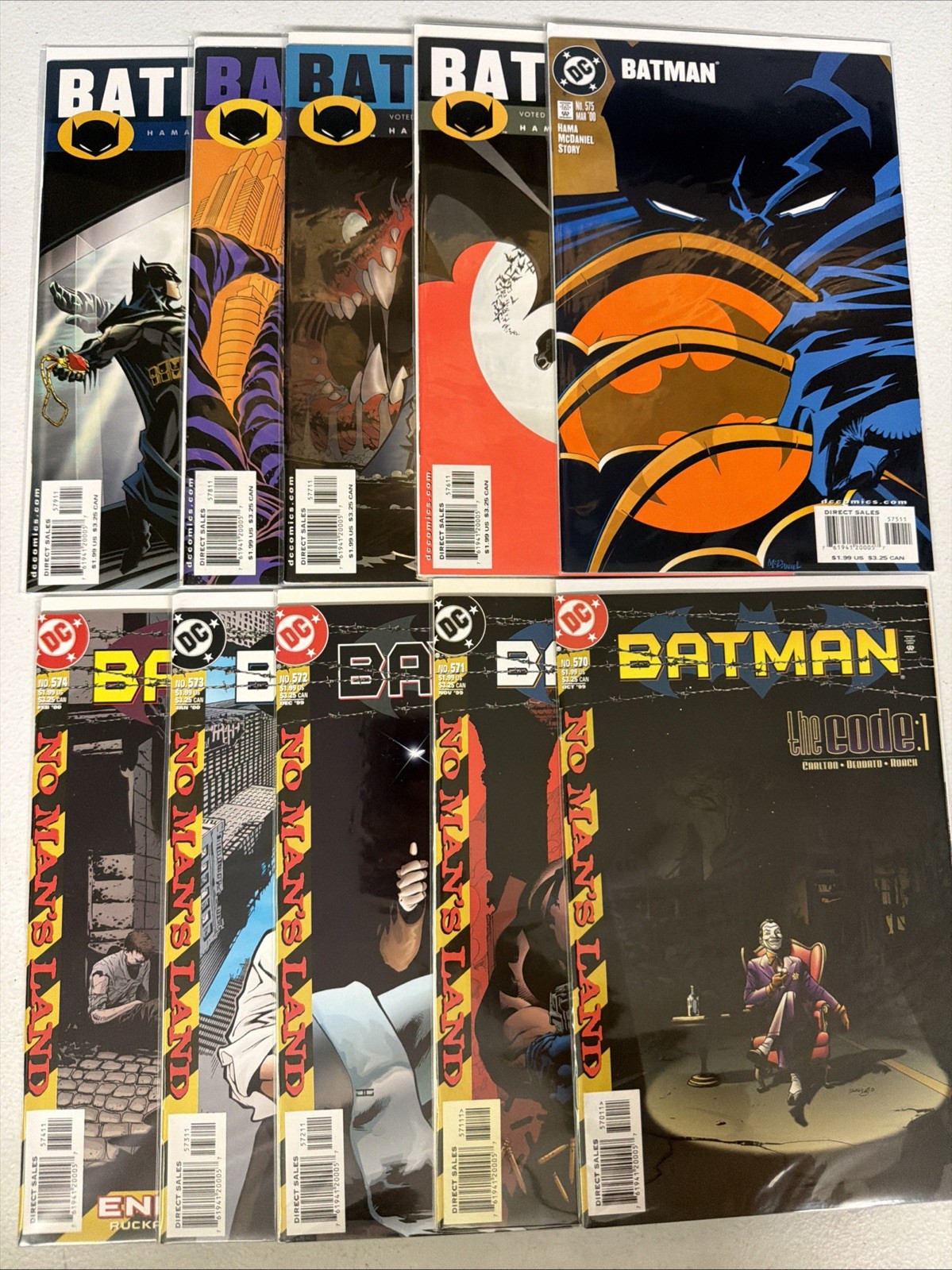 Batman #570 571 572 573 574 575 576 577 578 579 DC Comics Lot Run Set VF *W13