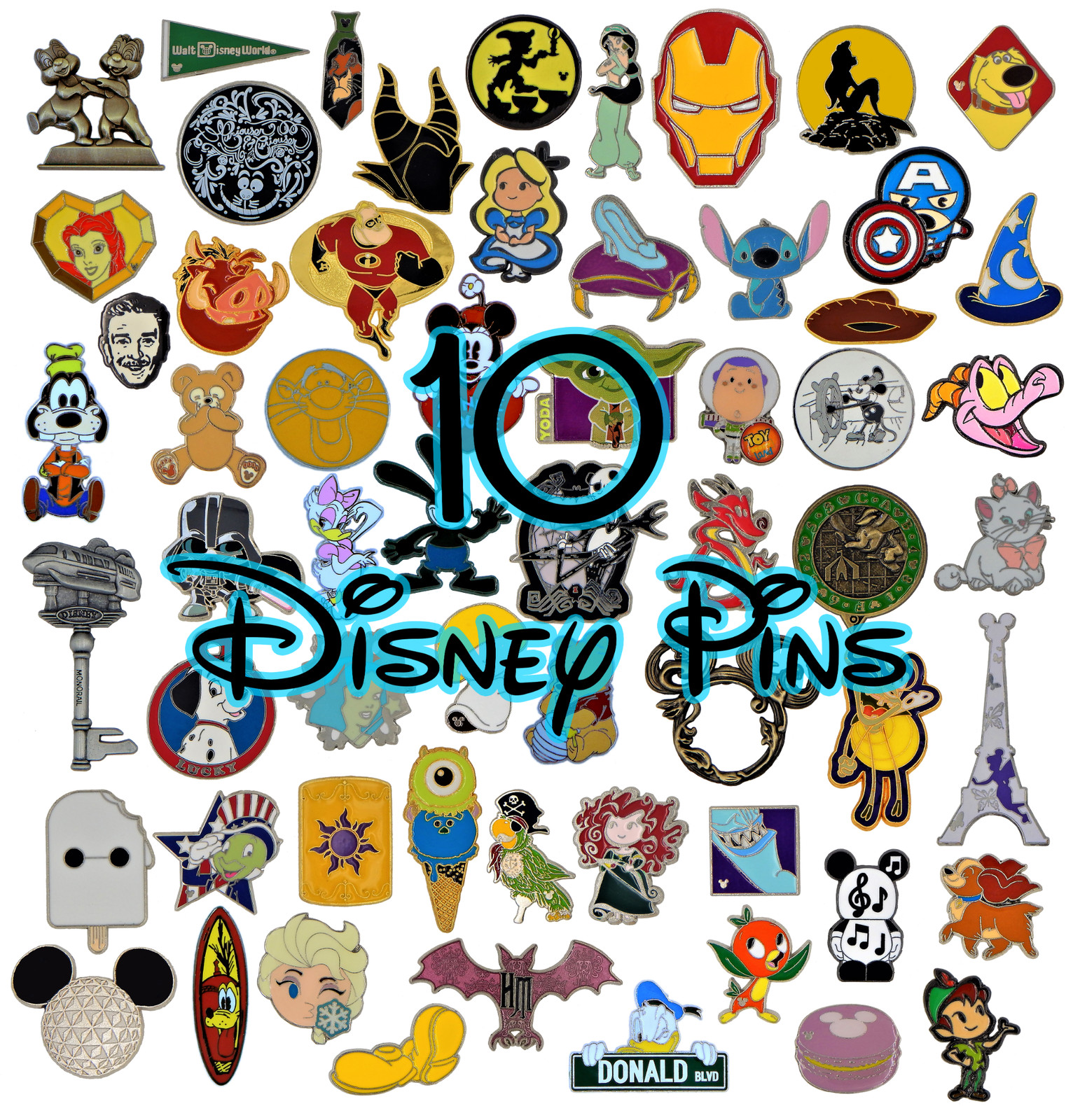 Disney Trading Pins Lot Assorted Pick Size 5-100 Starter Pin Bulk New No Doubles