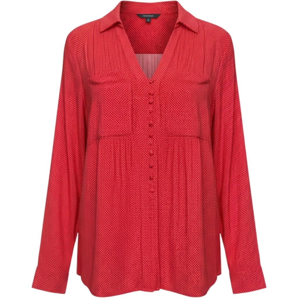 Maeve Anthropologie Red Polka Dot Pintuck Button Front Blouse Small Maeve Anthropologie Red Polka Dot Pintuck Button Front Blouse Small
