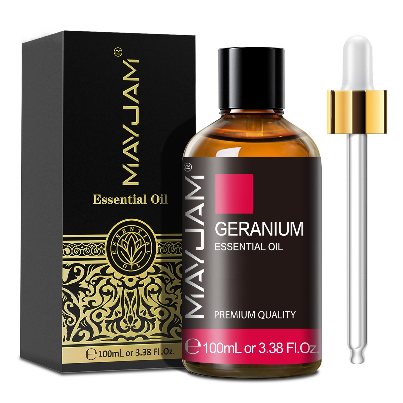 MAYJAM 100ml Geranium Essential Oil 100% Pure Natural Therapeutic Grade Massage