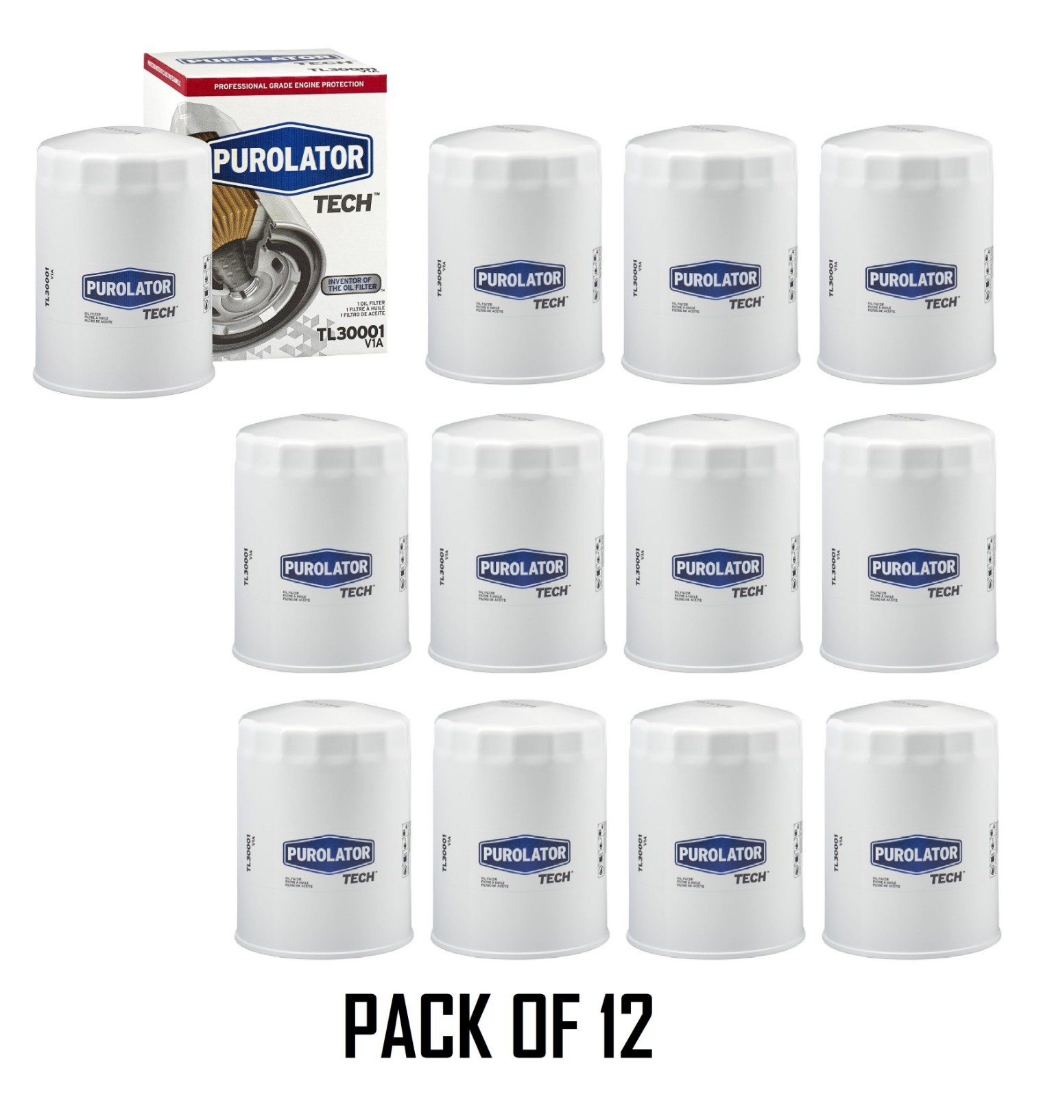 12 pc Purolator TECH TL30001 Engine Oil Filters for ZZL0-14-302 Z9 Z7 XG8a fp 12 pc Purolator TECH TL30001 Engine Oil Filters for ZZL0-14-302 Z9 Z7 XG8a fp