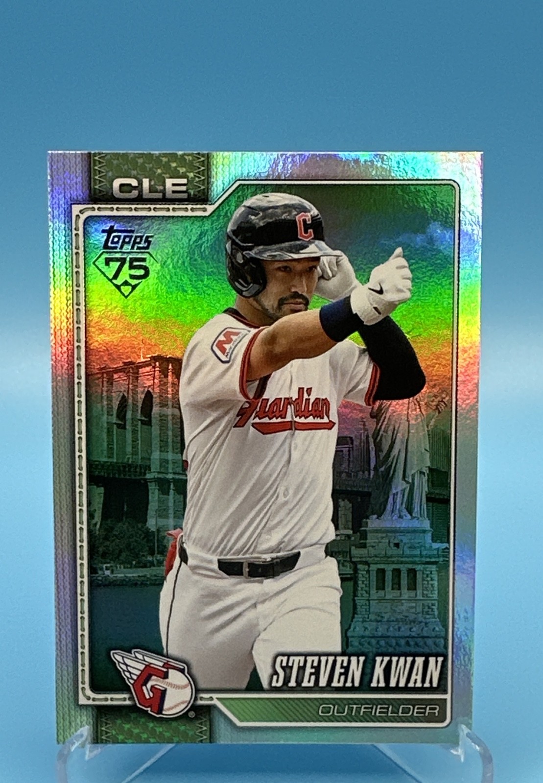 2026 Topps Series 2 - Steven Kwan #675 Big Apple Foil Cleveland Guardians