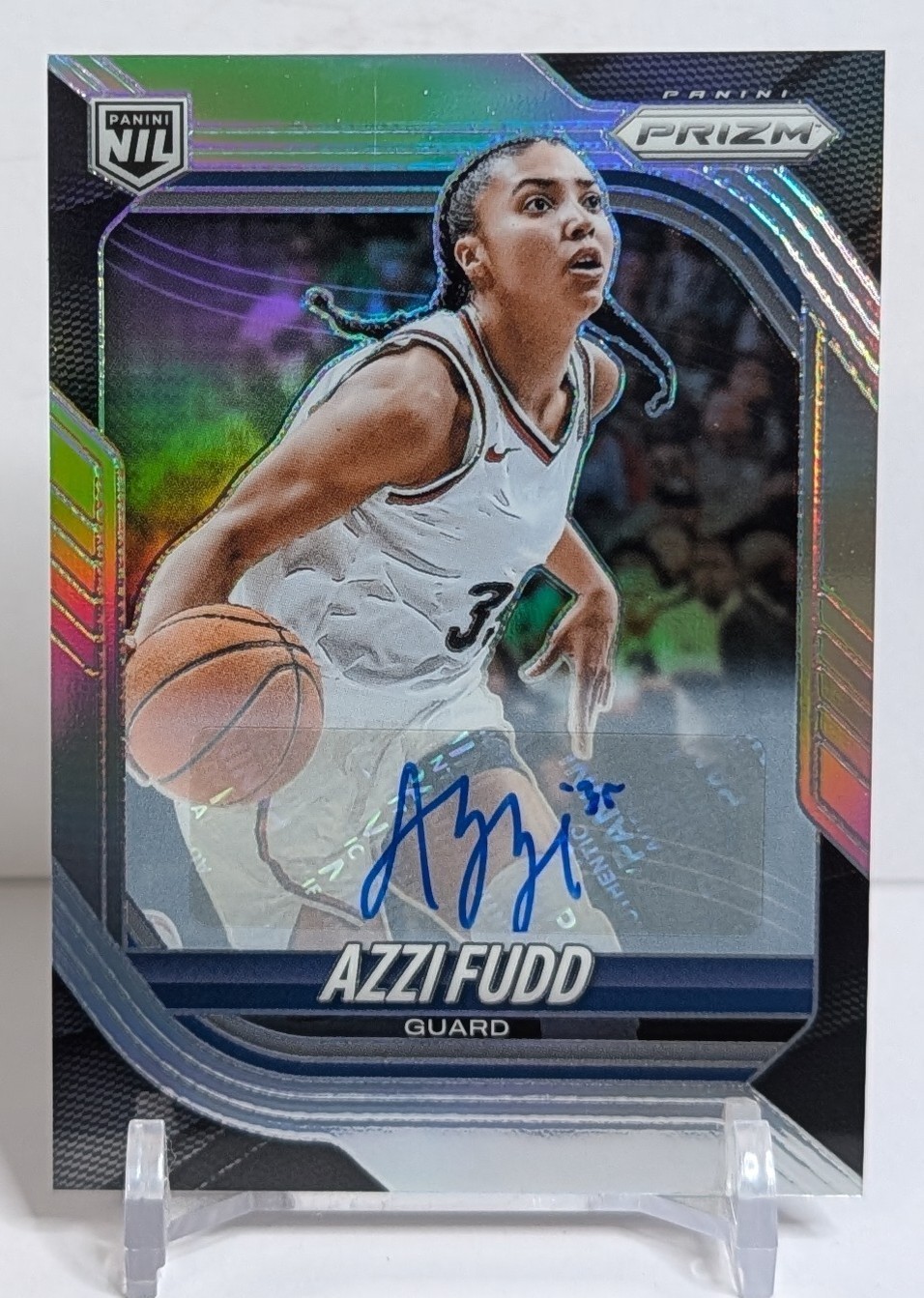 2025-26 Panini Prizm Azzi Fudd RC NIL Auto #122 Silver Prizm 2025-26 Panini Prizm Azzi Fudd RC NIL Auto #122 Silver Prizm