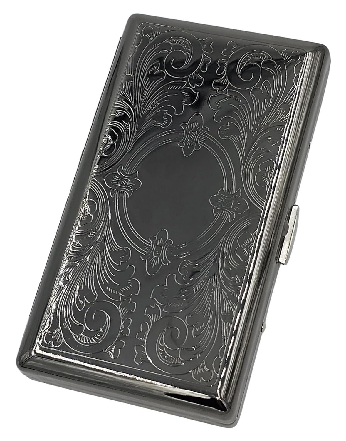 Retro Cigarette Case Victorian Style Metal Holder for Regular, King,100'S, 120'S Retro Cigarette Case Victorian Style Metal Holder for Regular, King,100'S, 120'S