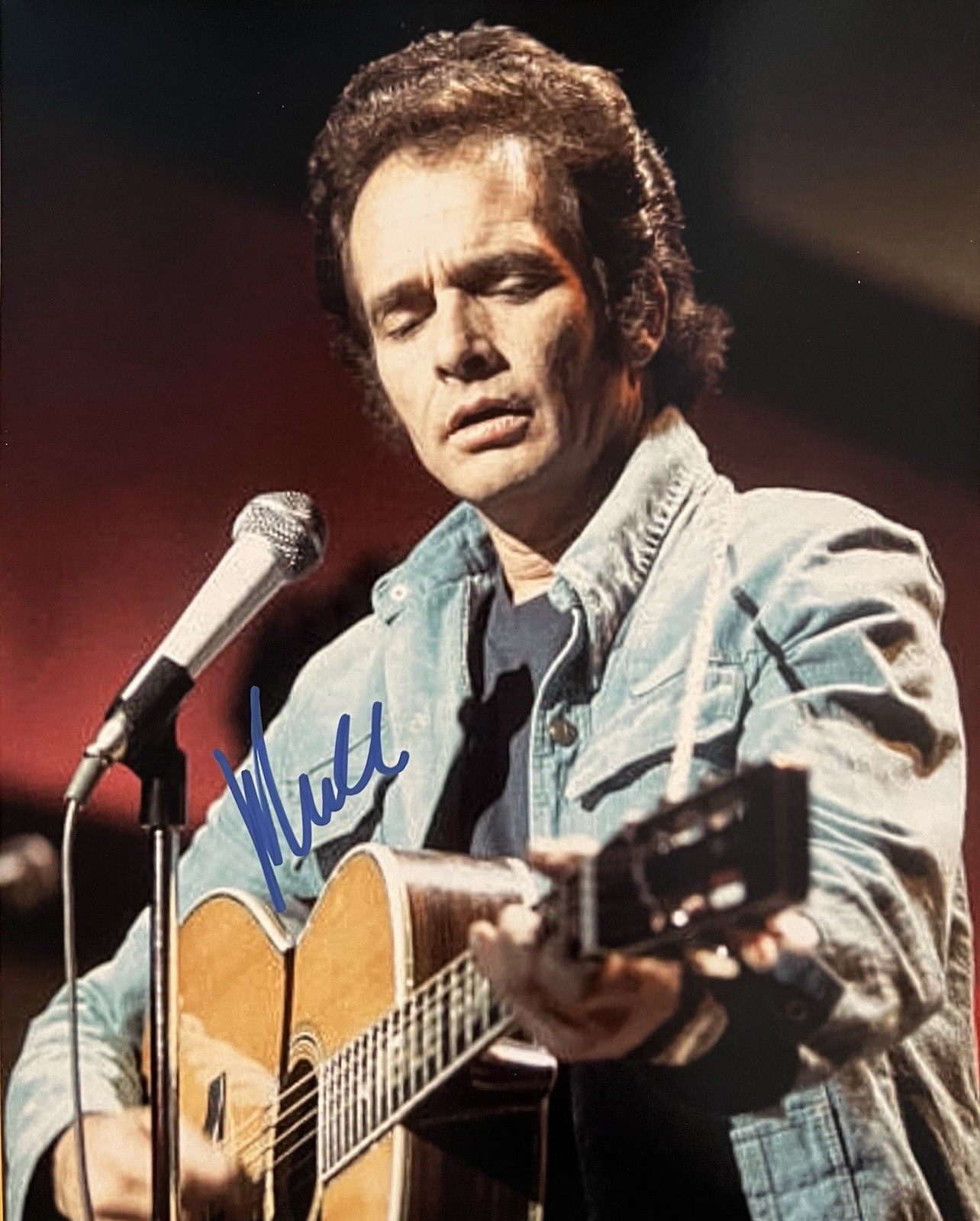 Merle Haggard Signed 8x10 Photo COA Autographed Picture Merle Haggard Signed 8x10 Photo COA Autographed Picture